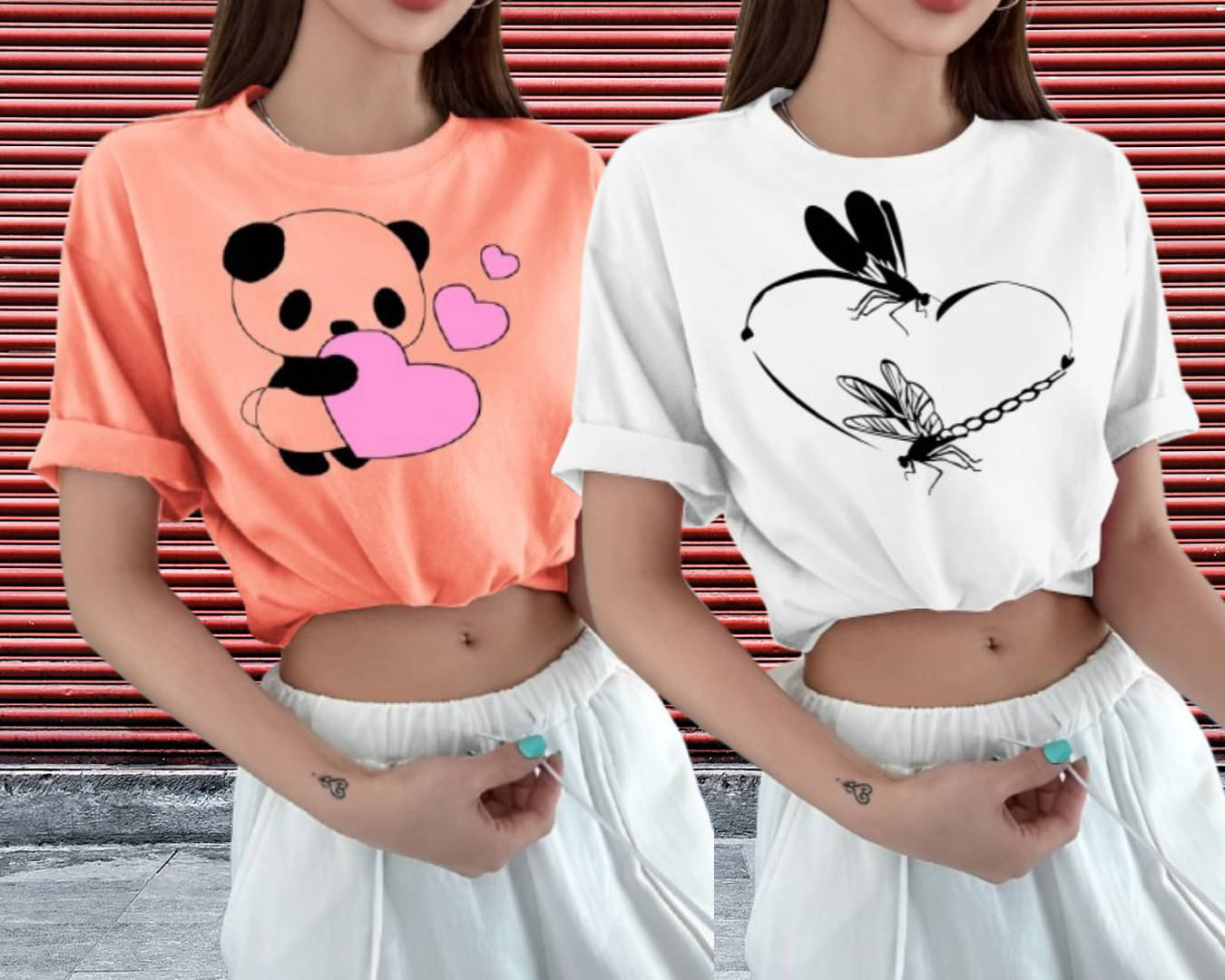     			Lecowar Women Polyester Printed Regular Fit Round Neck T-Shirt ( Multicolor 19 )