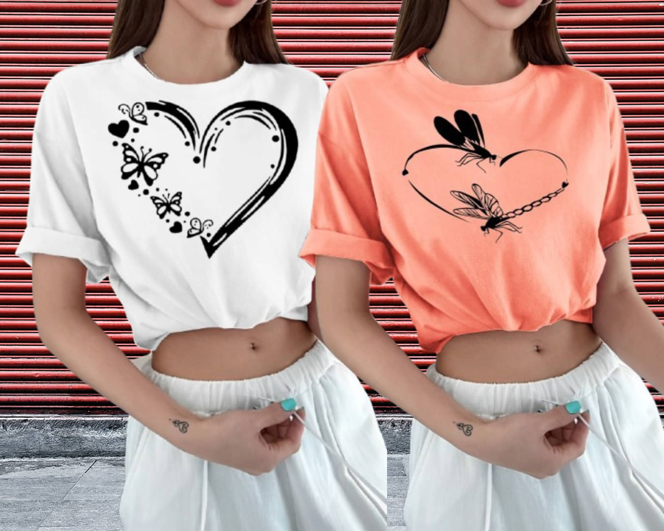 Lecowar Women Polyester Printed Regular Fit Round Neck T-Shirt ( Multicolor 4 )     			Lecowar Women Polyester Printed Regular Fit Round Neck T-Shirt ( Multicolor 4 )