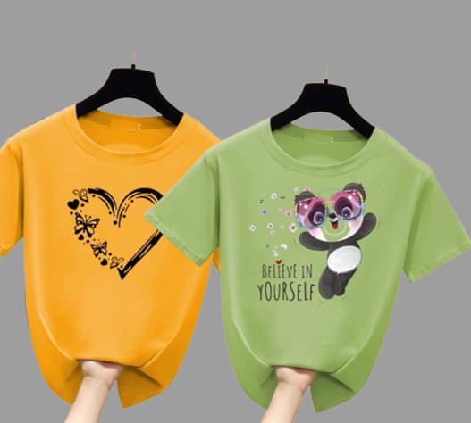 Lecowar Women Polyester Printed Regular Fit Round Neck T-Shirt ( Multicolor 9 )     			Lecowar Women Polyester Printed Regular Fit Round Neck T-Shirt ( Multicolor 9 )