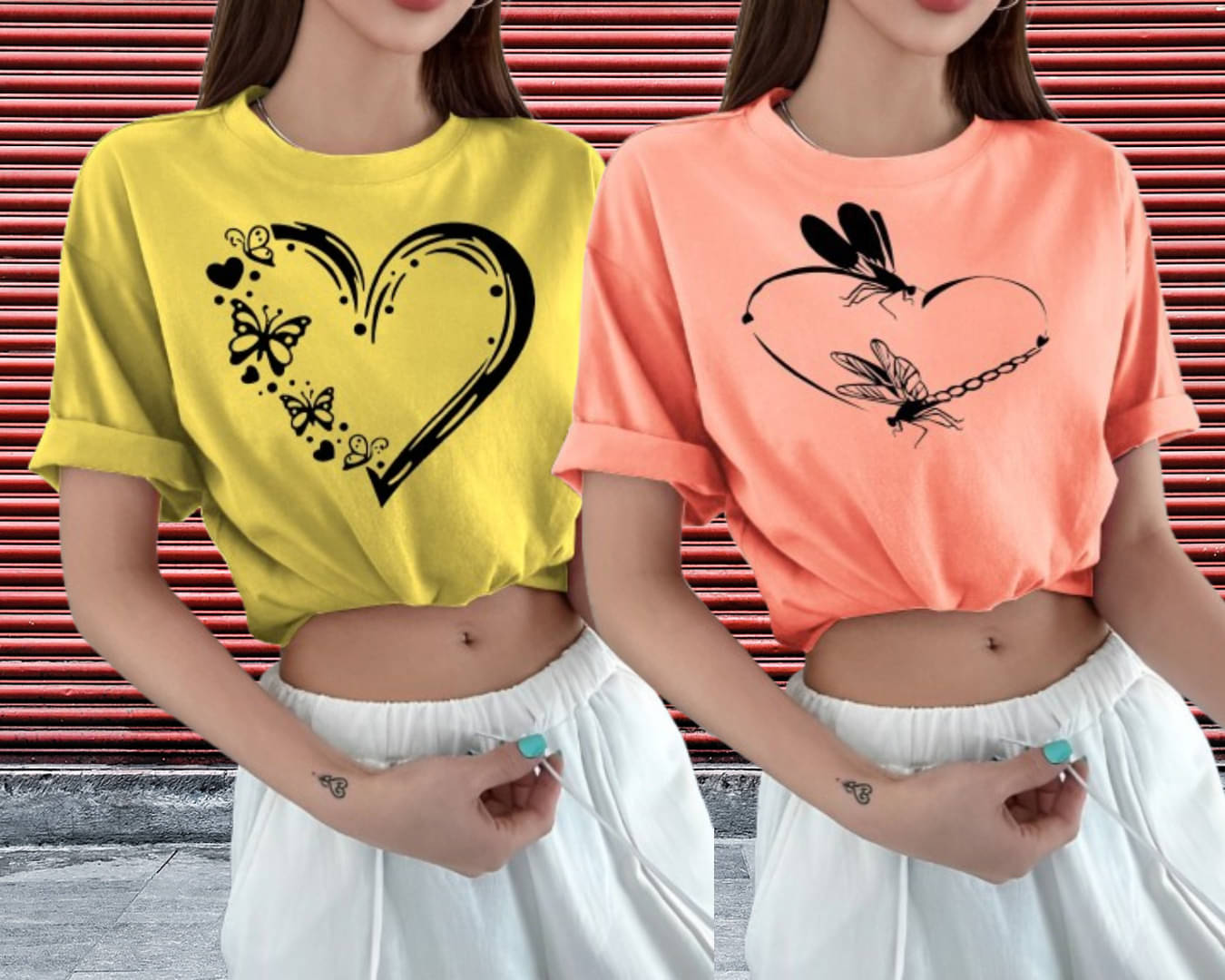 Lecowar Women Polyester Printed Regular Fit Round Neck T-Shirt ( Multicolor 7 )     			Lecowar Women Polyester Printed Regular Fit Round Neck T-Shirt ( Multicolor 7 )