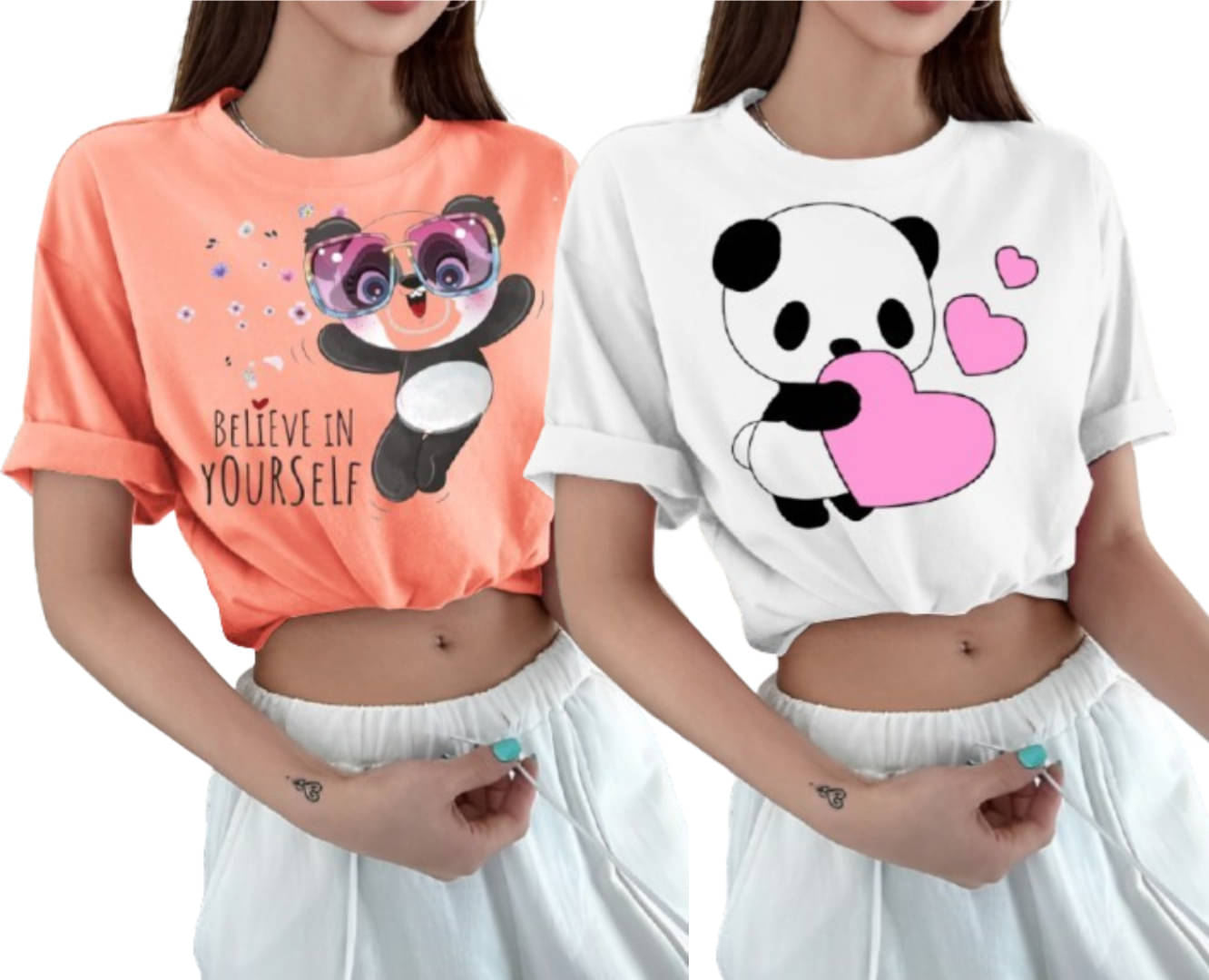 Lecowar Women Polyester Printed Regular Fit Round Neck T-Shirt ( Multicolor 5 ) Lecowar Women Polyester Printed Regular Fit Round Neck T-Shirt ( Multicolor 5 )