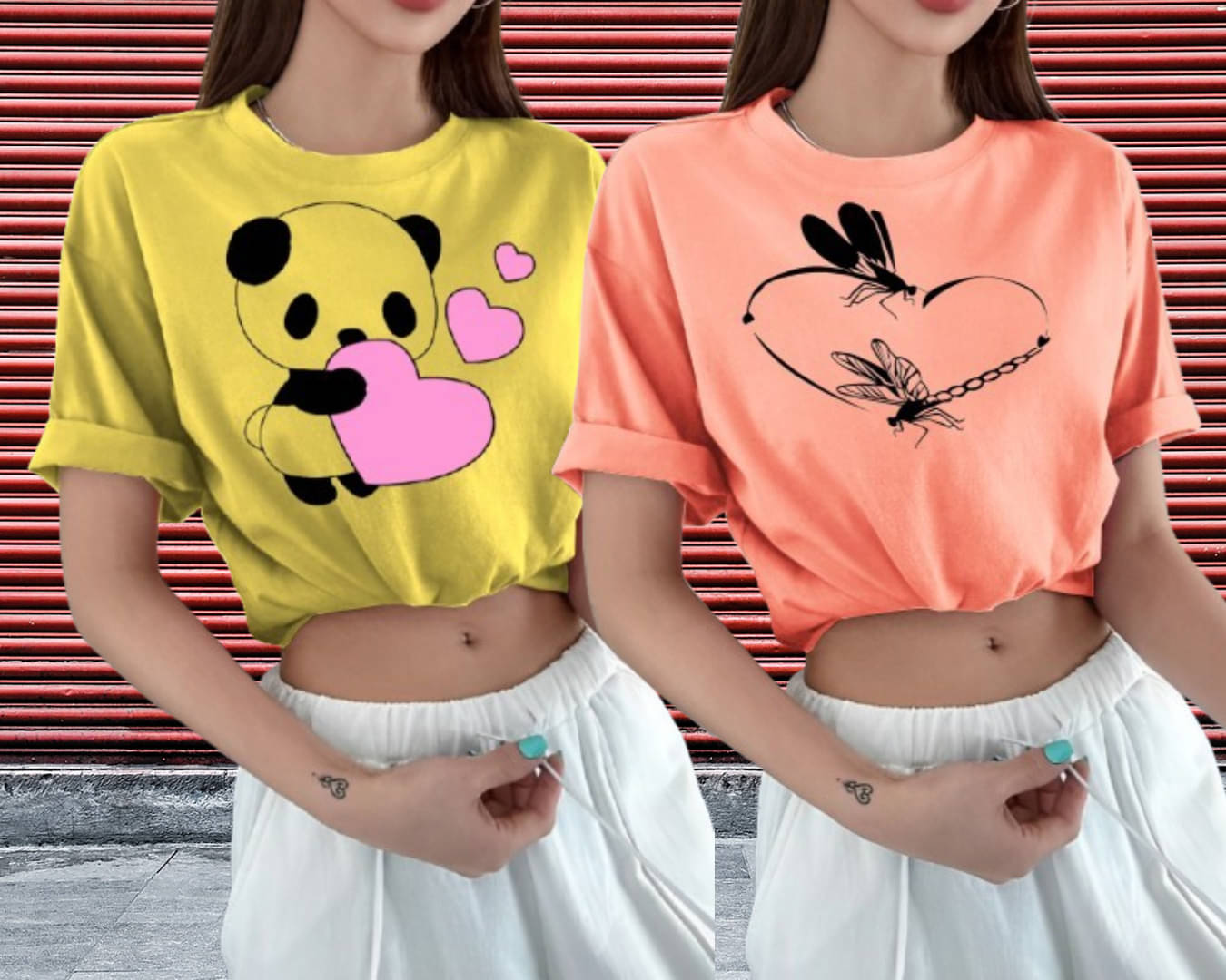 Lecowar Women Polyester Printed Regular Fit Round Neck T-Shirt ( Multicolor 13 ) Lecowar Women Polyester Printed Regular Fit Round Neck T-Shirt ( Multicolor 13 )
