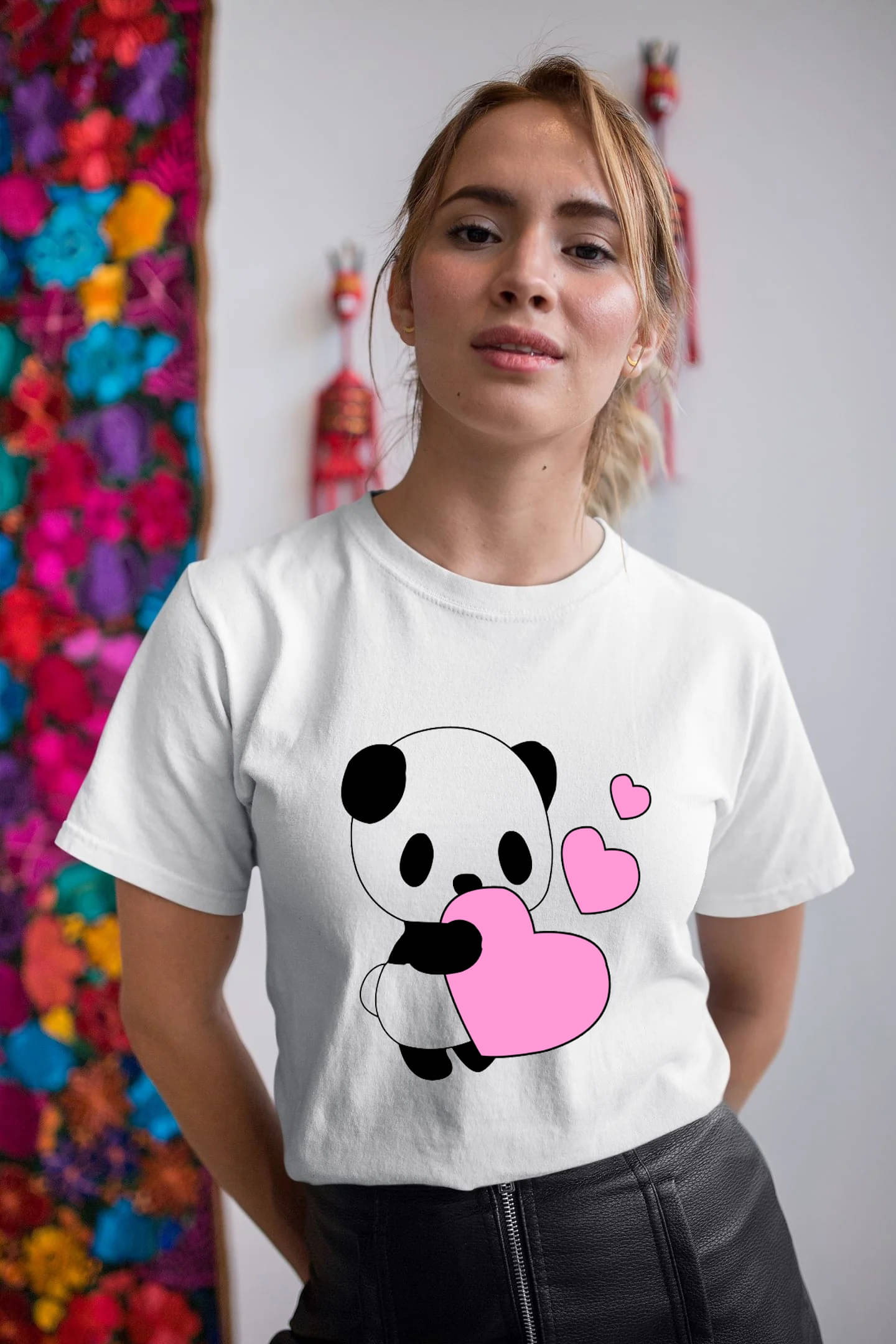     			Lecowar Women Polyester Printed Regular Fit Round Neck T-Shirt ( Multicolor 11 )