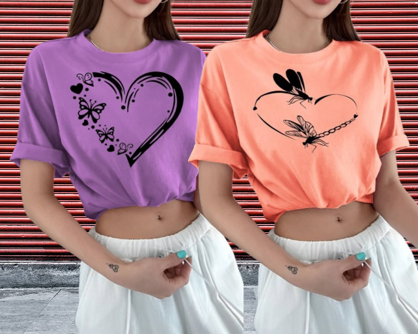 Lecowar Women Polyester Printed Regular Fit Round Neck T-Shirt ( Multicolor 15 )     			Lecowar Women Polyester Printed Regular Fit Round Neck T-Shirt ( Multicolor 15 )