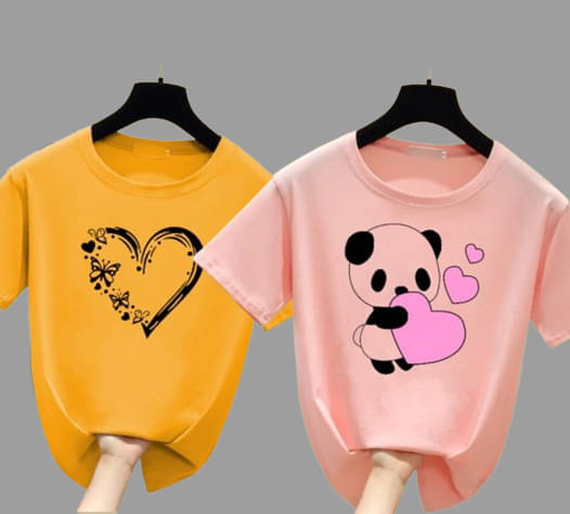     			Lecowar Women Polyester Printed Regular Fit Round Neck T-Shirt ( Multicolor 11 )