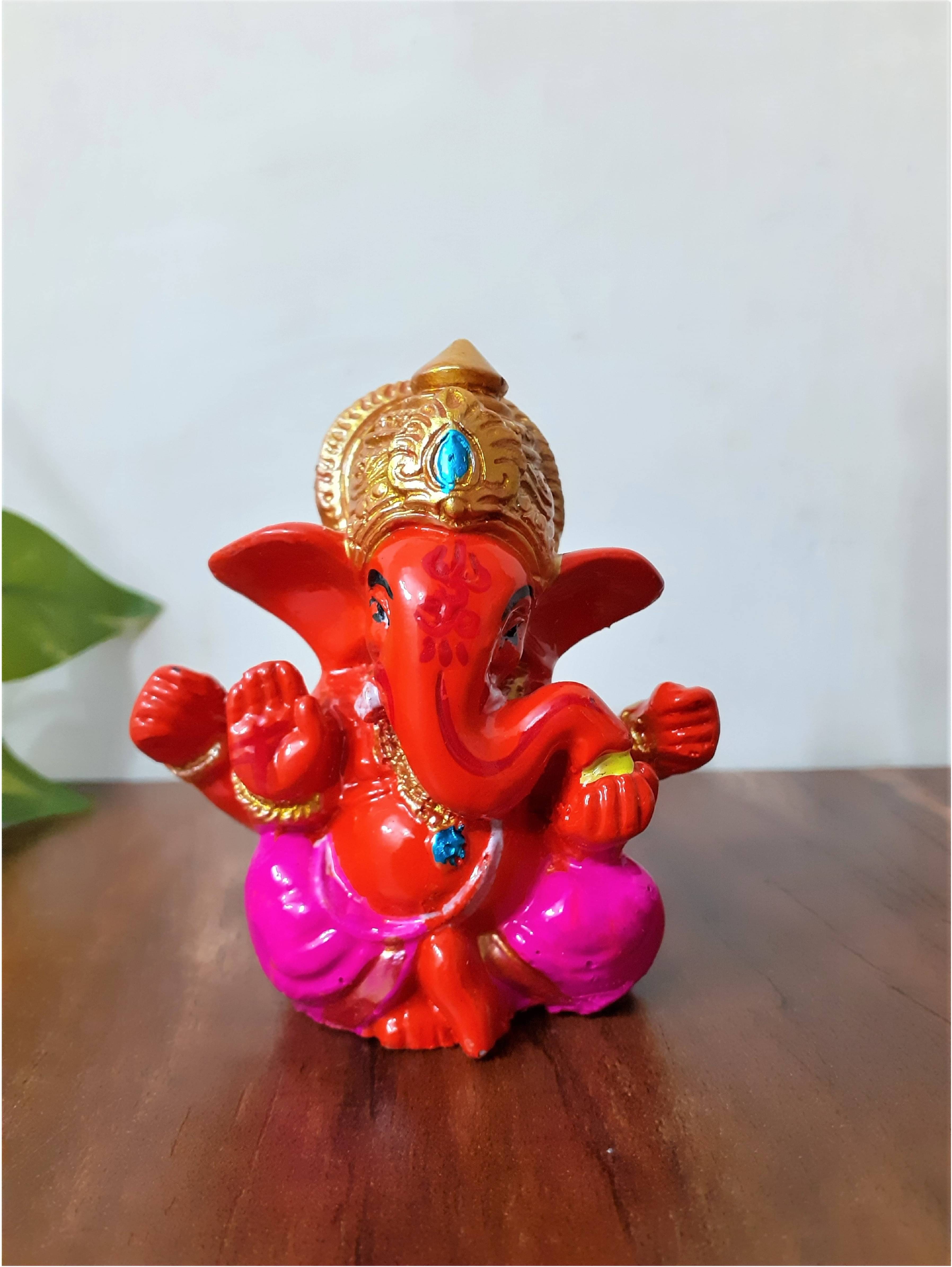 Afterstitch Lord Ganesha God Idols For Car Dashboard home Temple Office Gifting (Pack of 1) Afterstitch Lord Ganesha God Idols For Car Dashboard home Temple Office Gifting (Pack of 1)