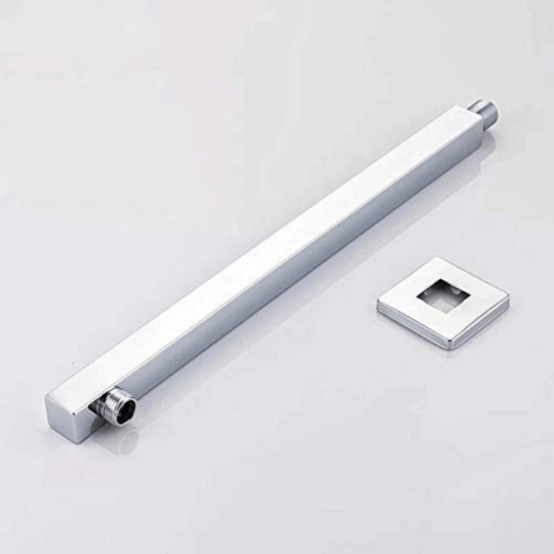     			BATHONIX 18" SS-304 Square Shower Arm (Pack of 1) Stainless Steel Overhead Shower