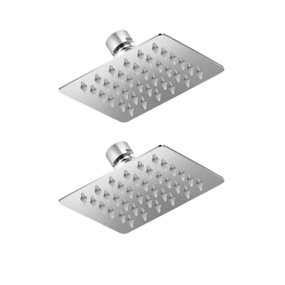 BATHONIX 4x4 S.S Ultra Slim Shower Head Only 2Pcs Stainless Steel Overhead Shower BATHONIX 4x4 S.S Ultra Slim Shower Head Only 2Pcs Stainless Steel Overhead Shower