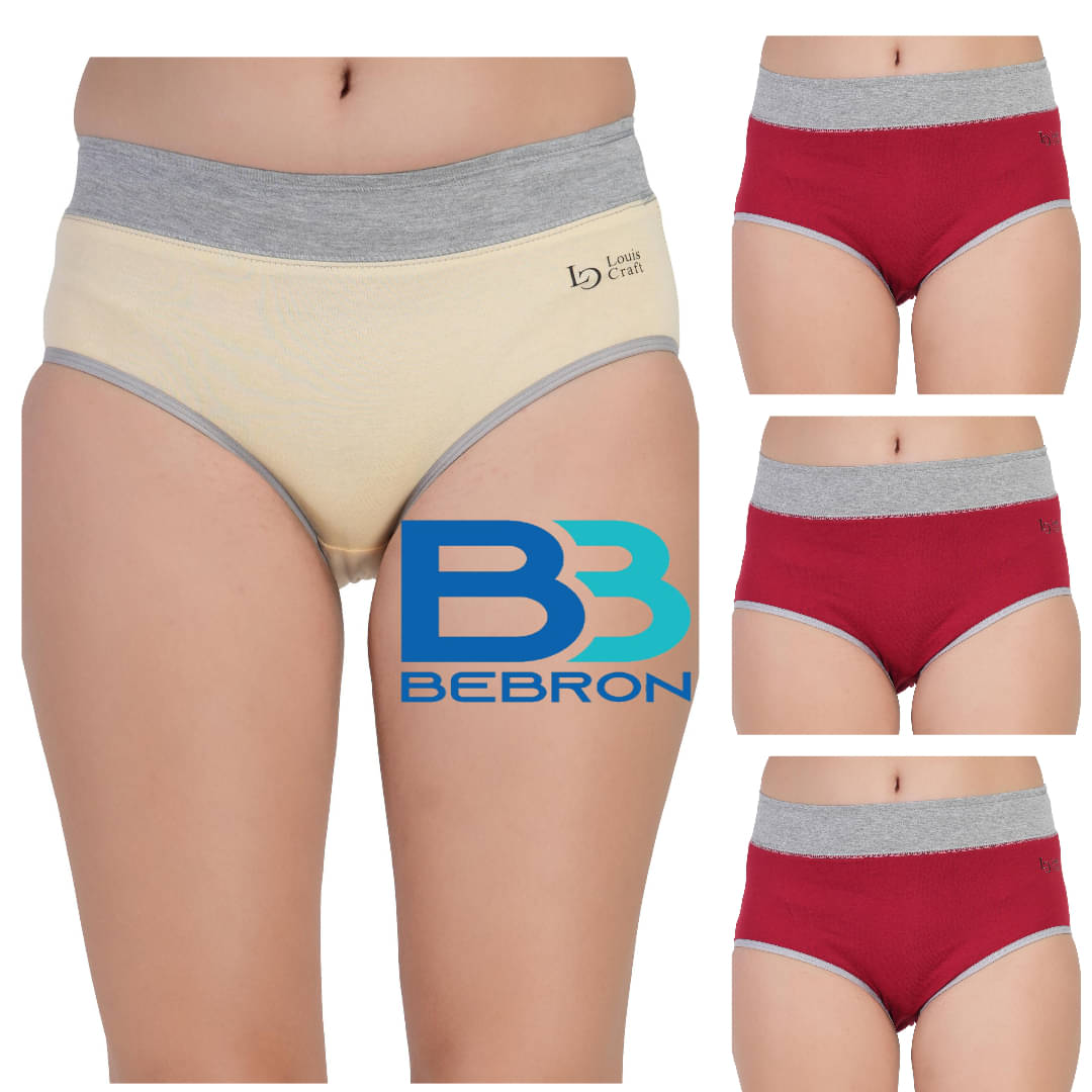 Bebron Pack of 4 Cotton Lycra Hipster For Women ( Multicolor13 ) Bebron Pack of 4 Cotton Lycra Hipster For Women ( Multicolor13 )