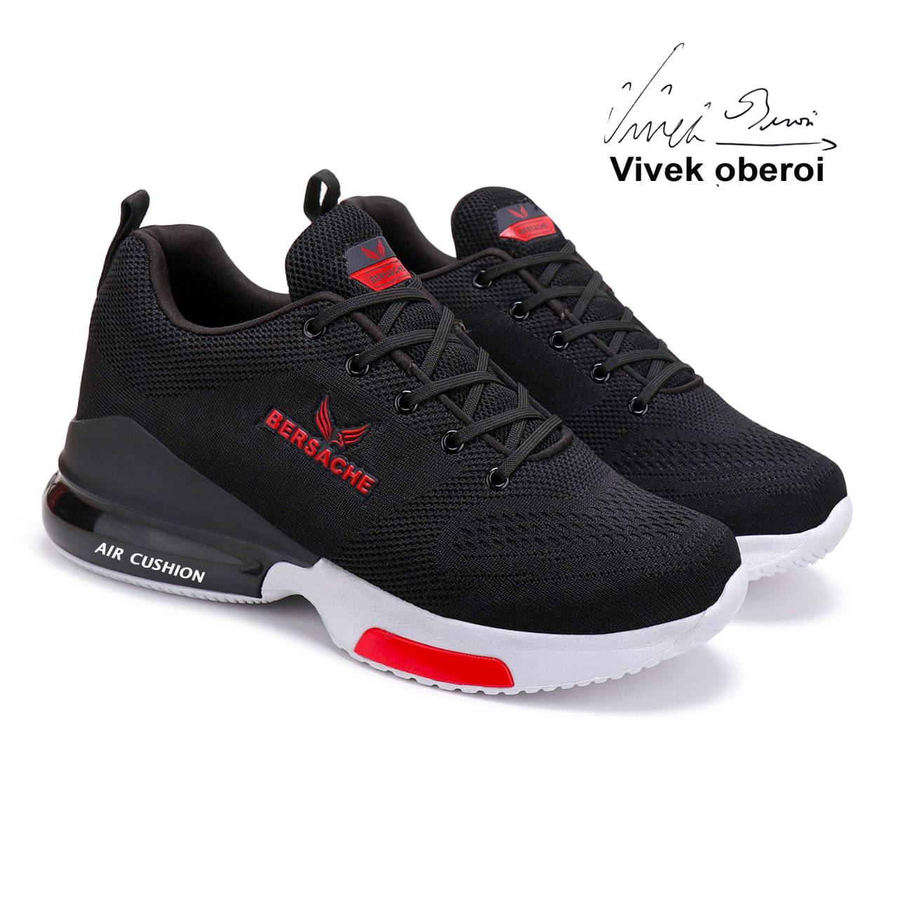    			Bersache Black Men's Trekking Shoes