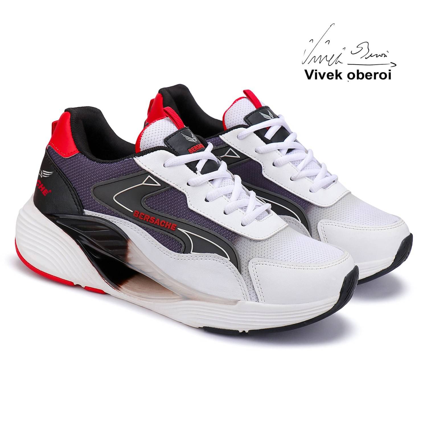     			Bersache Black Men's Trekking Shoes