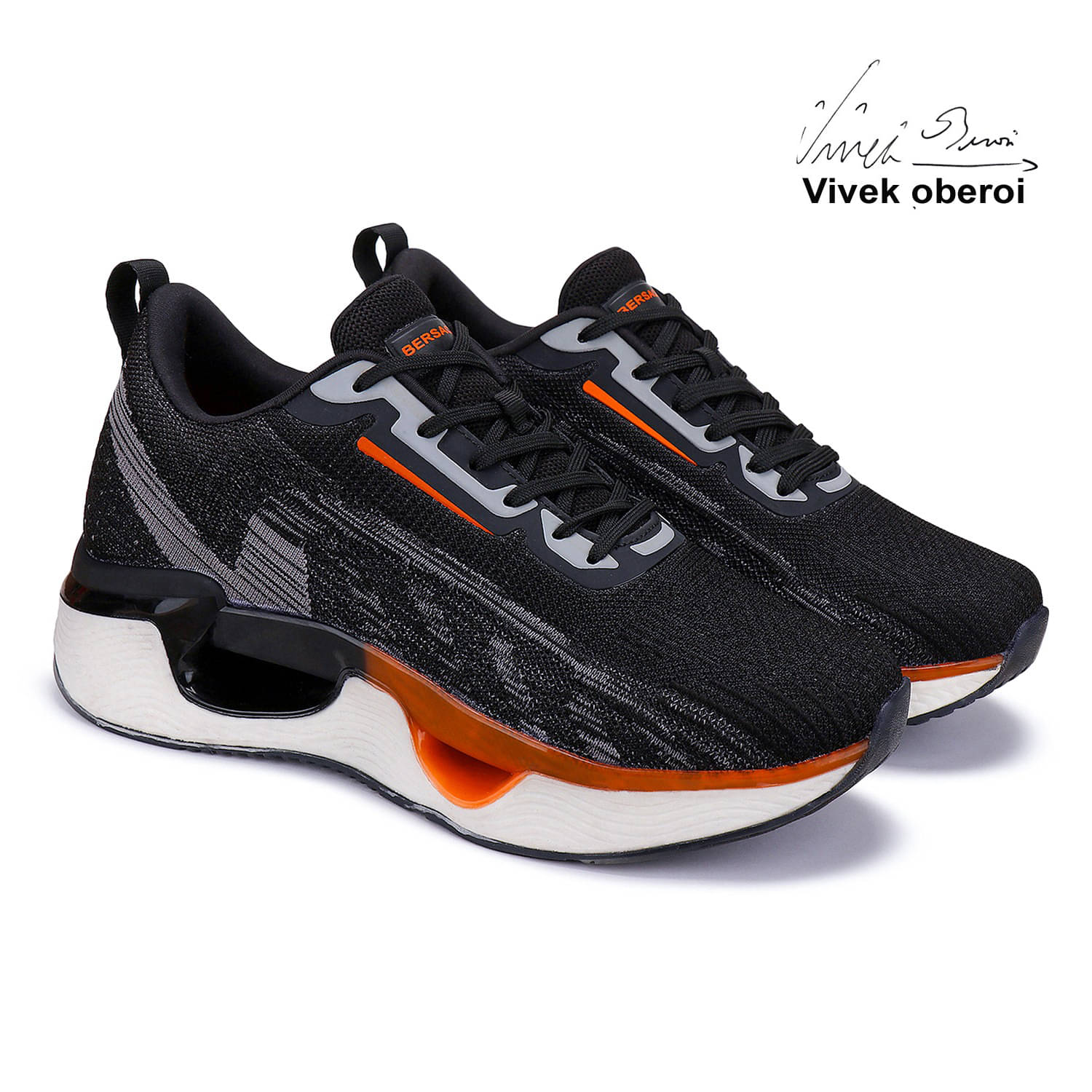     			Bersache Black Men's Trekking Shoes