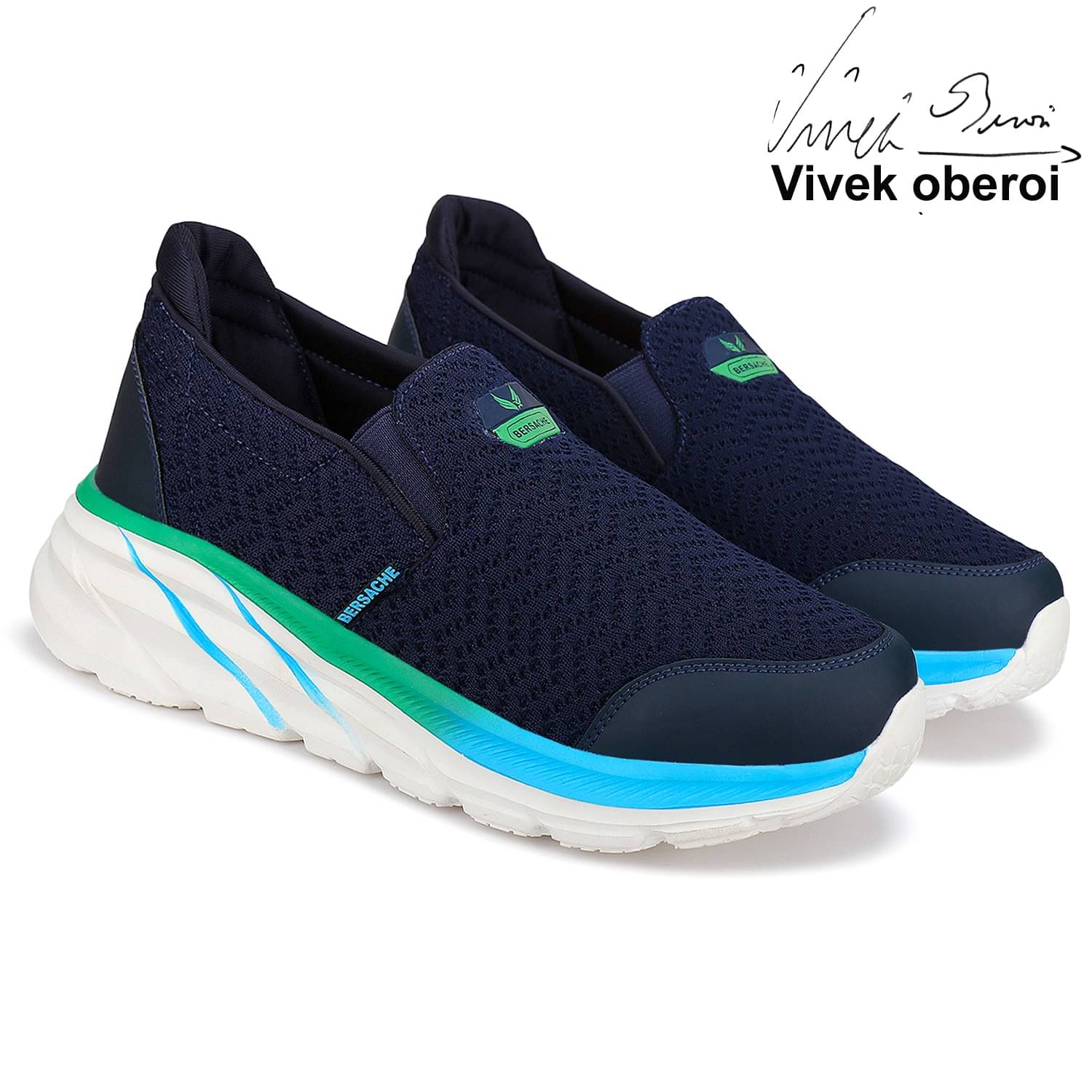     			Bersache Blue Men's Trekking Shoes