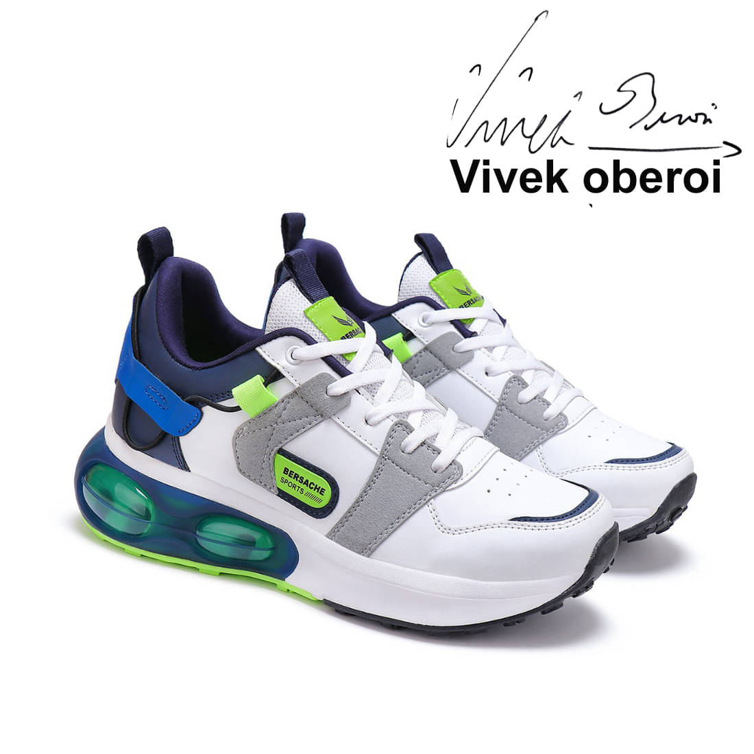     			Bersache Green Men's Trekking Shoes