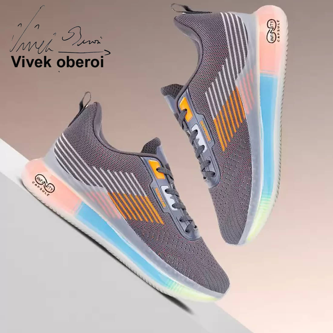     			Bersache Grey Men's Trekking Shoes