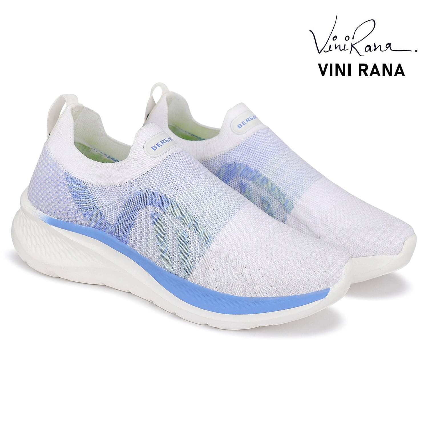     			Bersache - White Women's Running Shoes