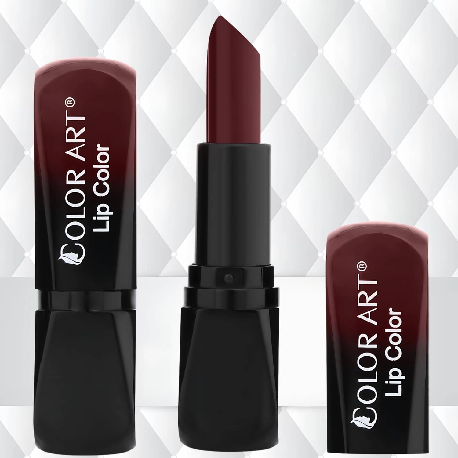     			Color Art Deep Maroon Shimmer Lipstick 4