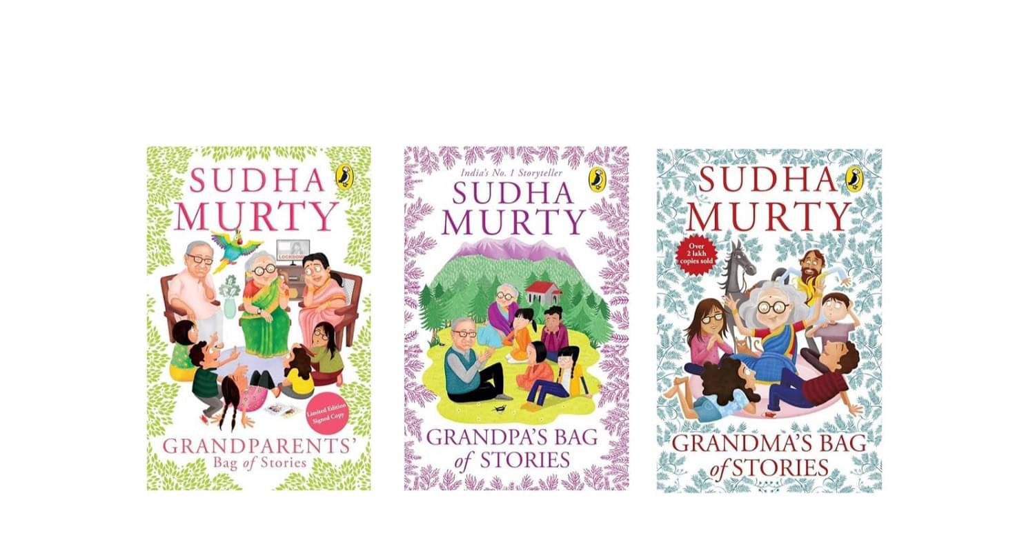     			( Combo Of 3 Books ) Grandma's Bag of Stories & Grandparents' Bag of Stories & Grandpa’s Bag of Stories Paperback English By Sudha Murty