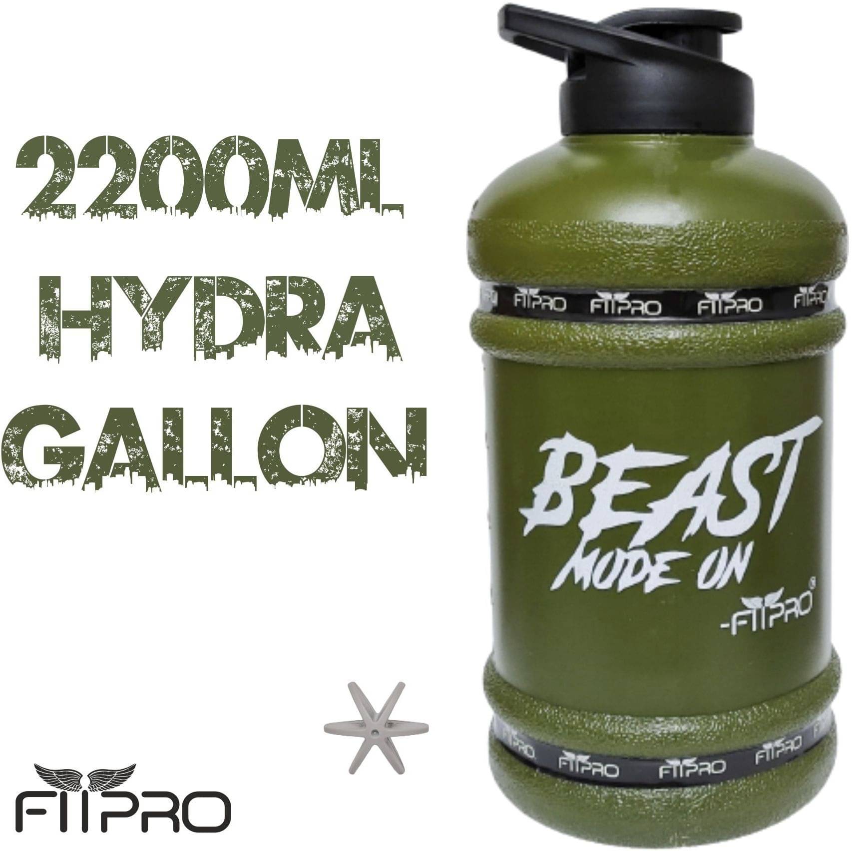     			FitPro Plastic Green 2200 mL Shaker ( Pack of 1 )