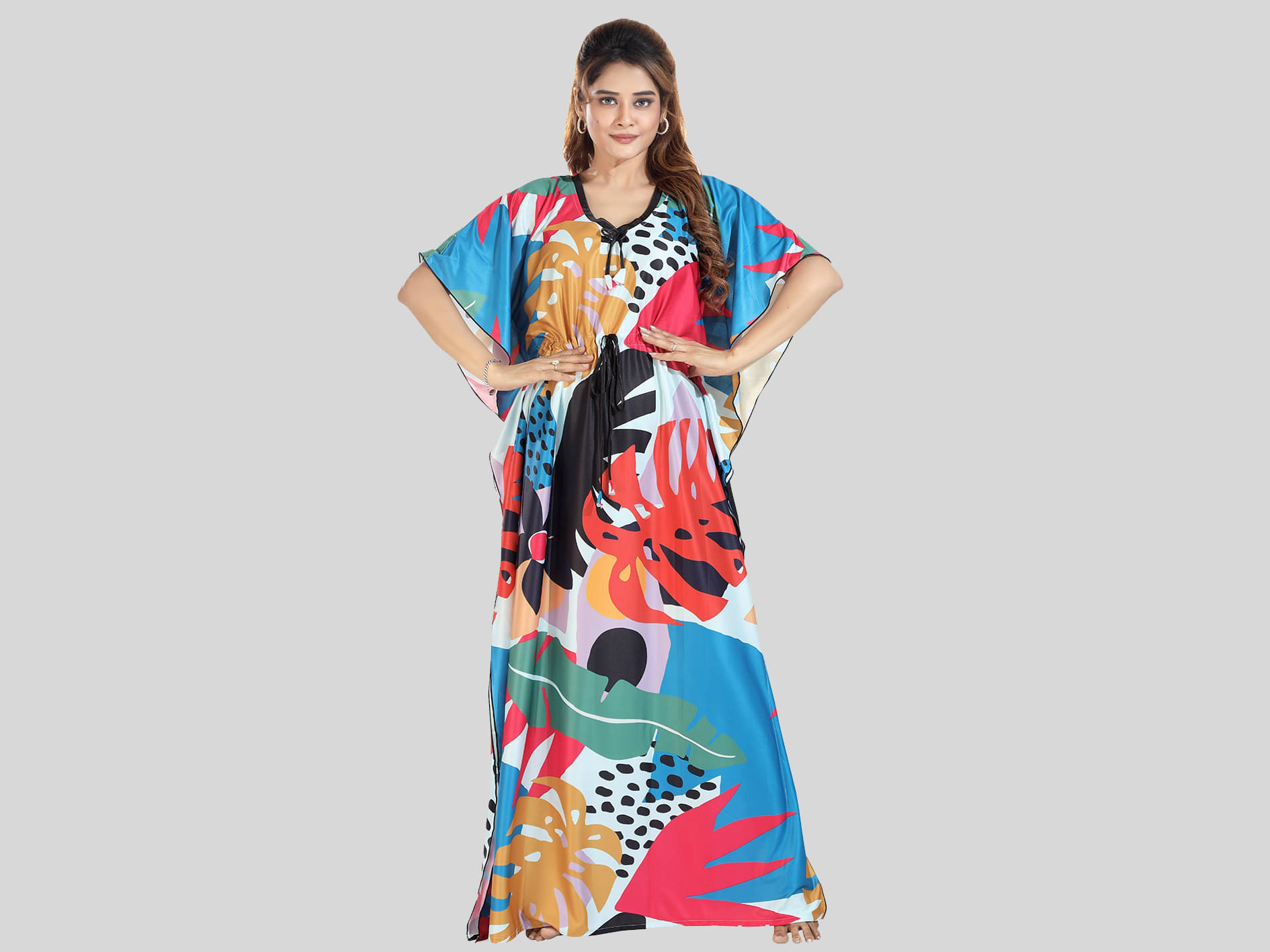     			Gutthi Multi Color Satin Women's Nightwear Nightsuit Sets ( Pack of 1 )