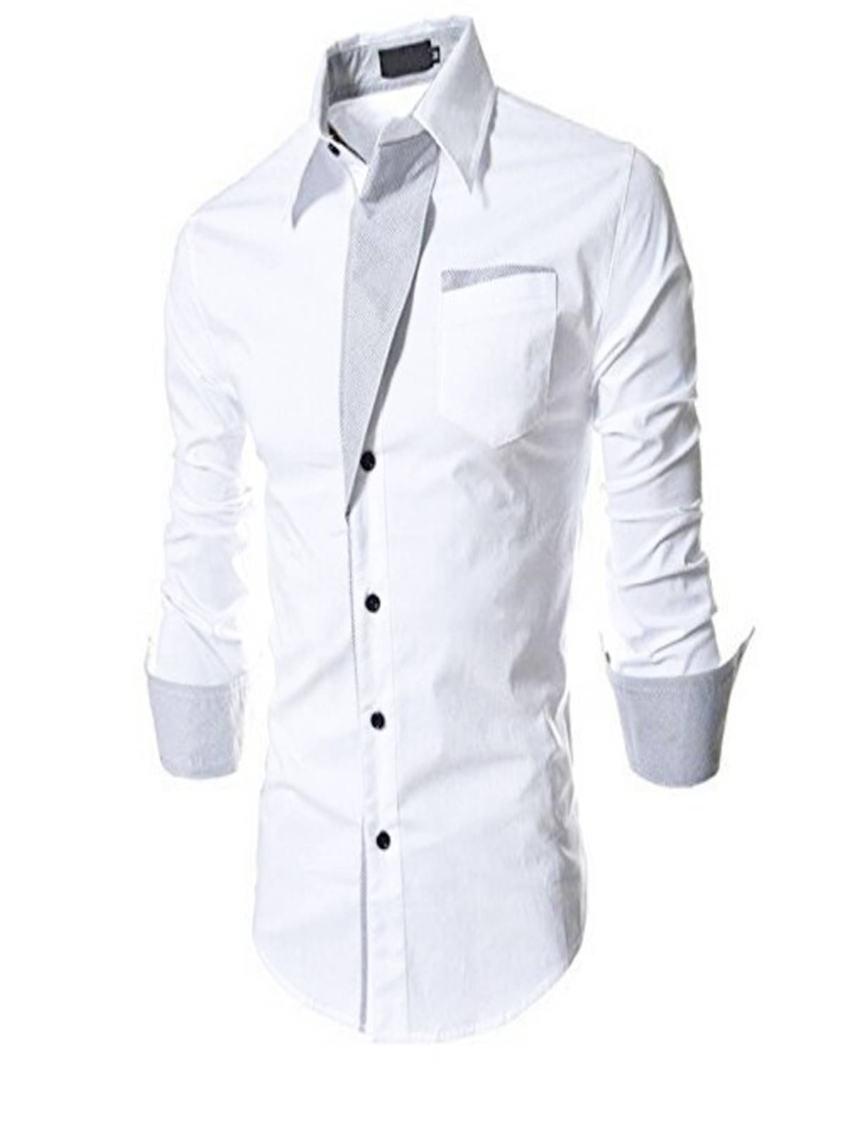     			JEEVAAN - THE PERFECT FASHION 100% Cotton Regular Fit Solids Full Sleeves Men's Casual Shirt - White ( Pack of 1 )