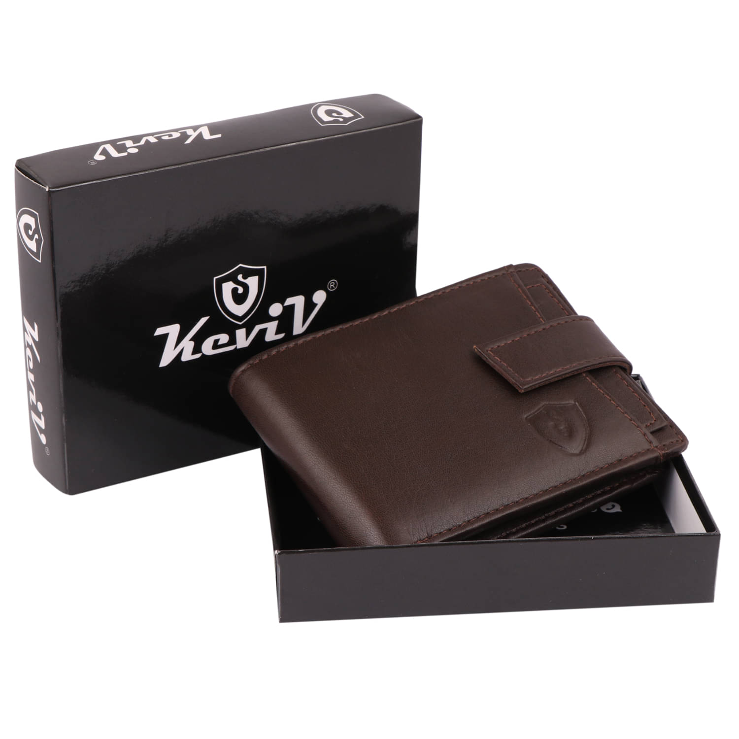     			Keviv Leather,PU Solid Men's Two Fold Wallet,Regular Wallet With 9 Slots For Card ( Brown , Pack of 1 )