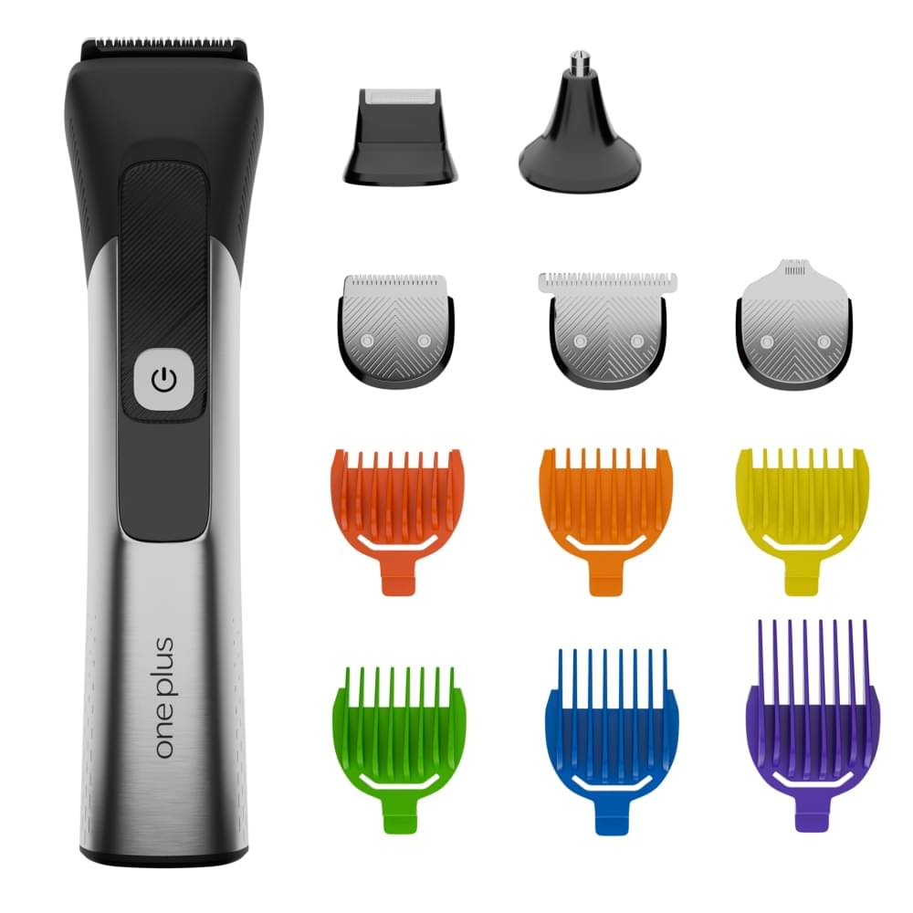     			OnePlus 1045 Silver Cordless Beard Trimmer With 120 minutes Runtime