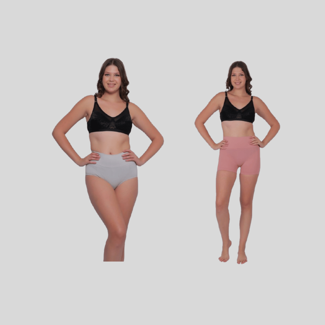 Pia Trends Pack of 2 Cotton Blend Women's Tummy Tucker ( Peach,Light Grey ) Pia Trends Pack of 2 Cotton Blend Women's Tummy Tucker ( Peach,Light Grey )