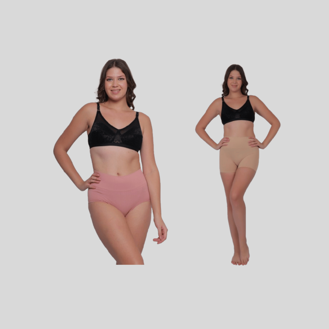 Pia Trends Pack of 2 Cotton Blend Women's Shaper Brief ( Beige,Peach ) Pia Trends Pack of 2 Cotton Blend Women's Shaper Brief ( Beige,Peach )