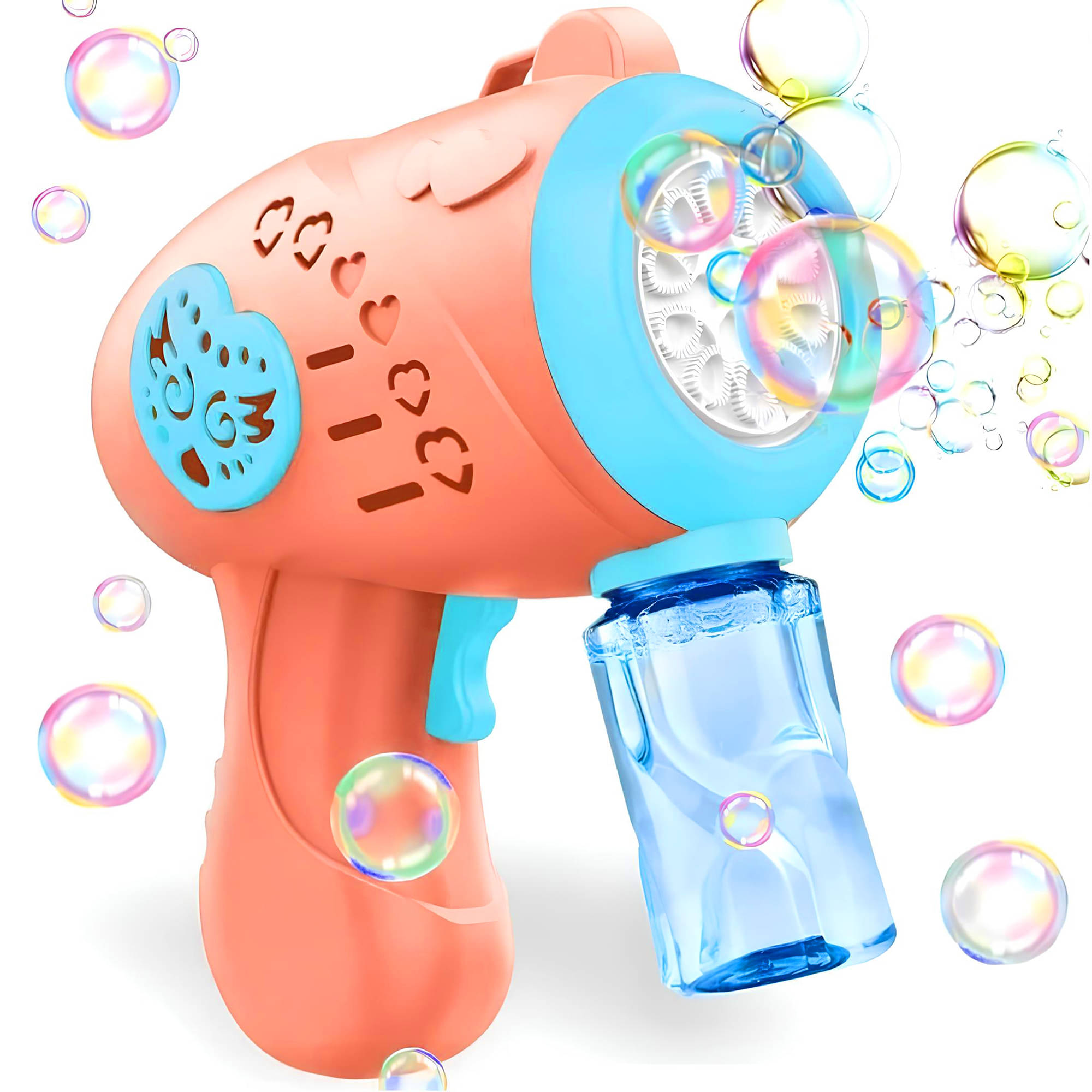 RAINBOW RIDERS Automatic Color Bubble Machine Gun Leak-Proof with 1 Bubble Solution 5000+ Bubbles Per Minute and Blower RAINBOW RIDERS Automatic Color Bubble Machine Gun Leak-Proof with 1 Bubble Solution 5000+ Bubbles Per Minute and Blower