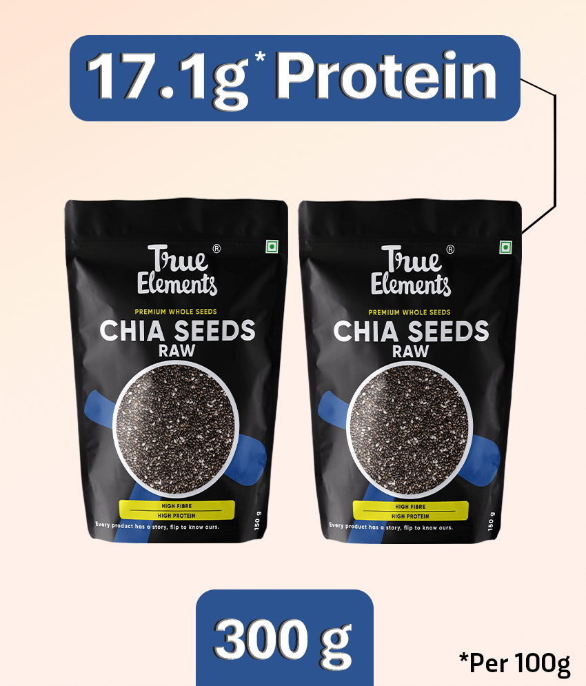 True Elements Raw Chia Seeds, Omega-3 Rich, Best for Weight Management (500g* 2) 1 Kg (Pack of 2) True Elements Raw Chia Seeds, Omega-3 Rich, Best for Weight Management (500g* 2) 1 Kg (Pack of 2)