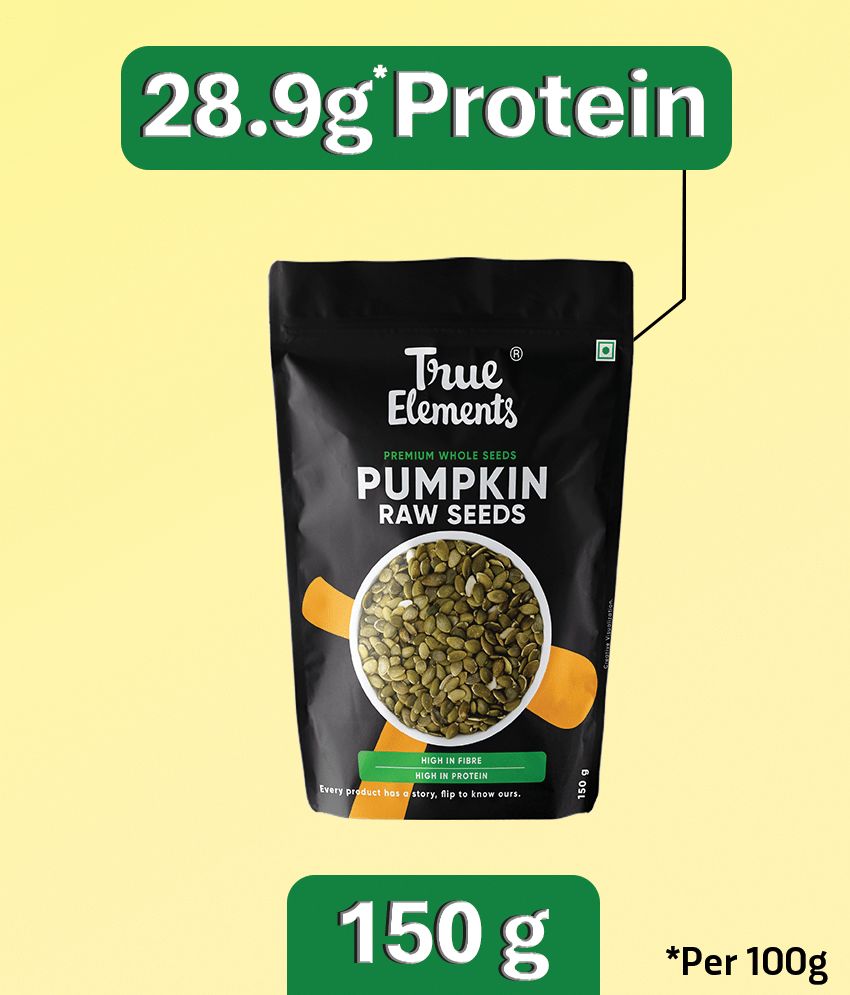 True Elements Pumpkin Seeds, AAA Grade Seeds for Eating, Protein Rich Seeds 150g (Pack of 1) True Elements Pumpkin Seeds, AAA Grade Seeds for Eating, Protein Rich Seeds 150g (Pack of 1)