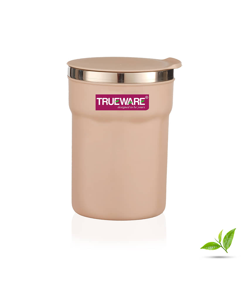 Trueware ACE SMALL Plastic & Steel Coffee Mug 275 mL ( Pack of 1 )