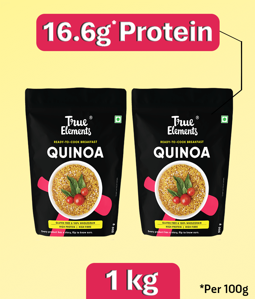     			True Elements Gluten-Free Regular Quinoa, Diet food for weight loss 500g (Pack of 2)