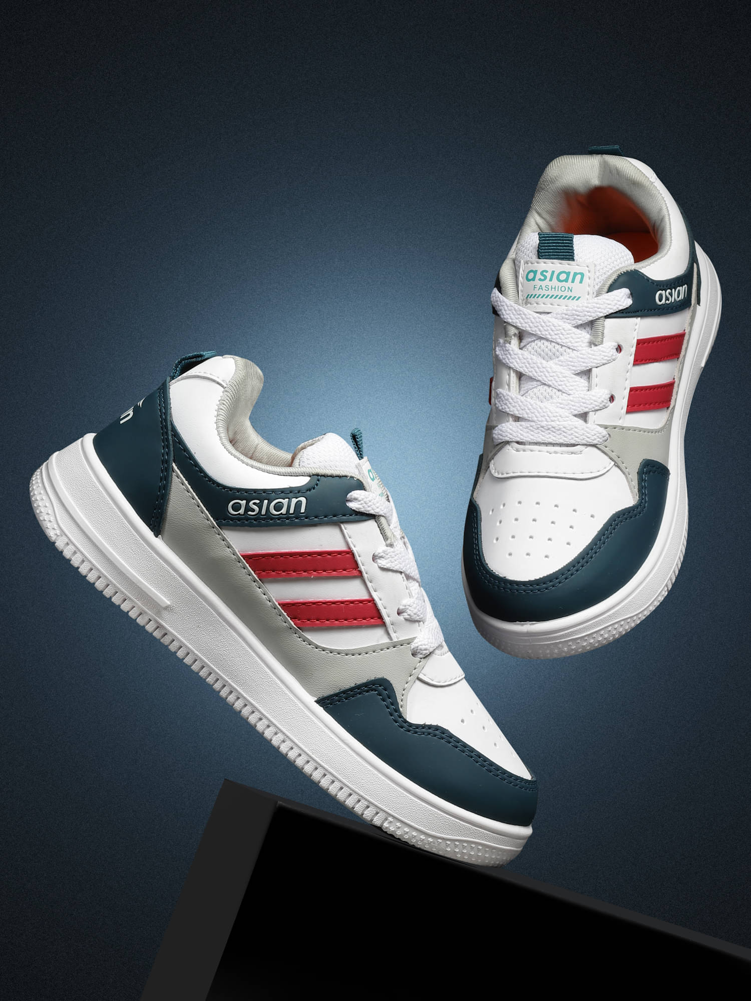     			ASIAN - Red Boy's Sneakers ( 1 Pair )