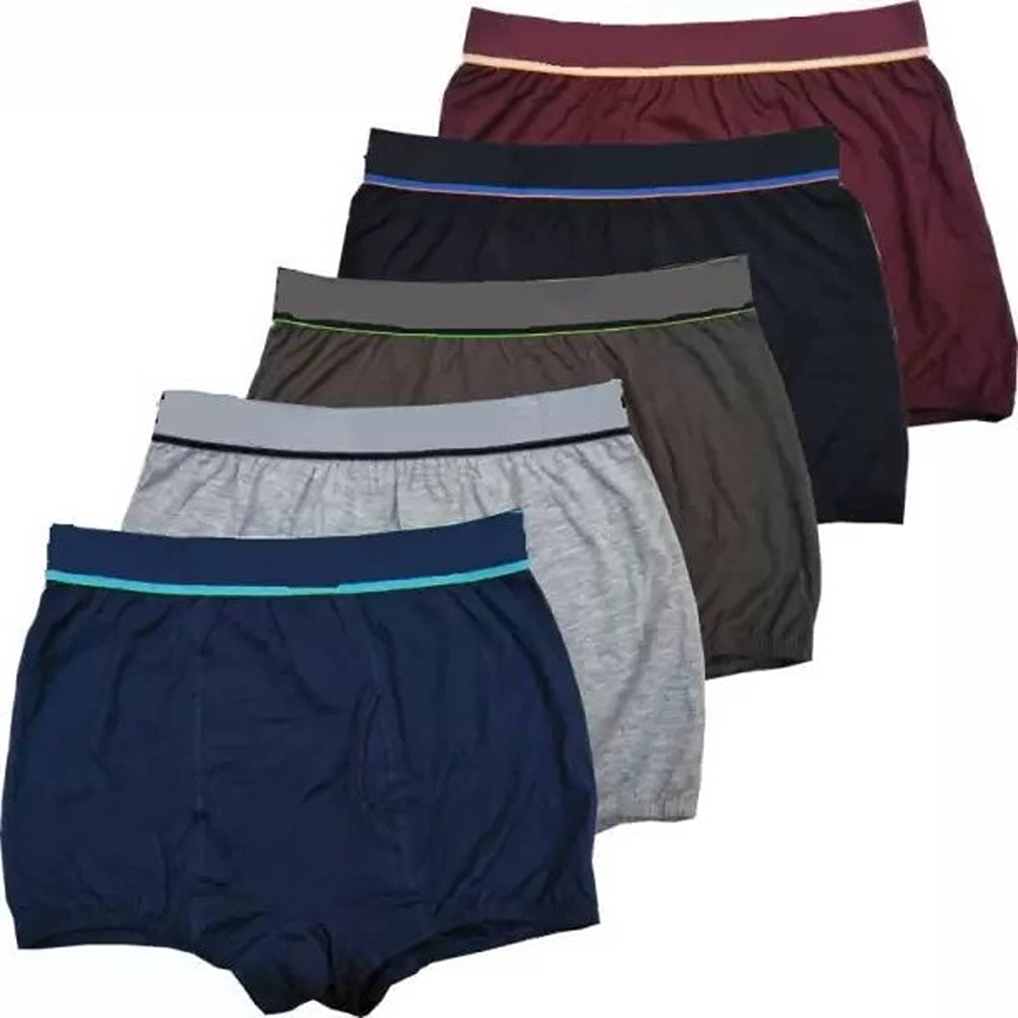 CAVENDRES Pack of 5 Cotton Blend Trunks For Men's ( Multicolor )