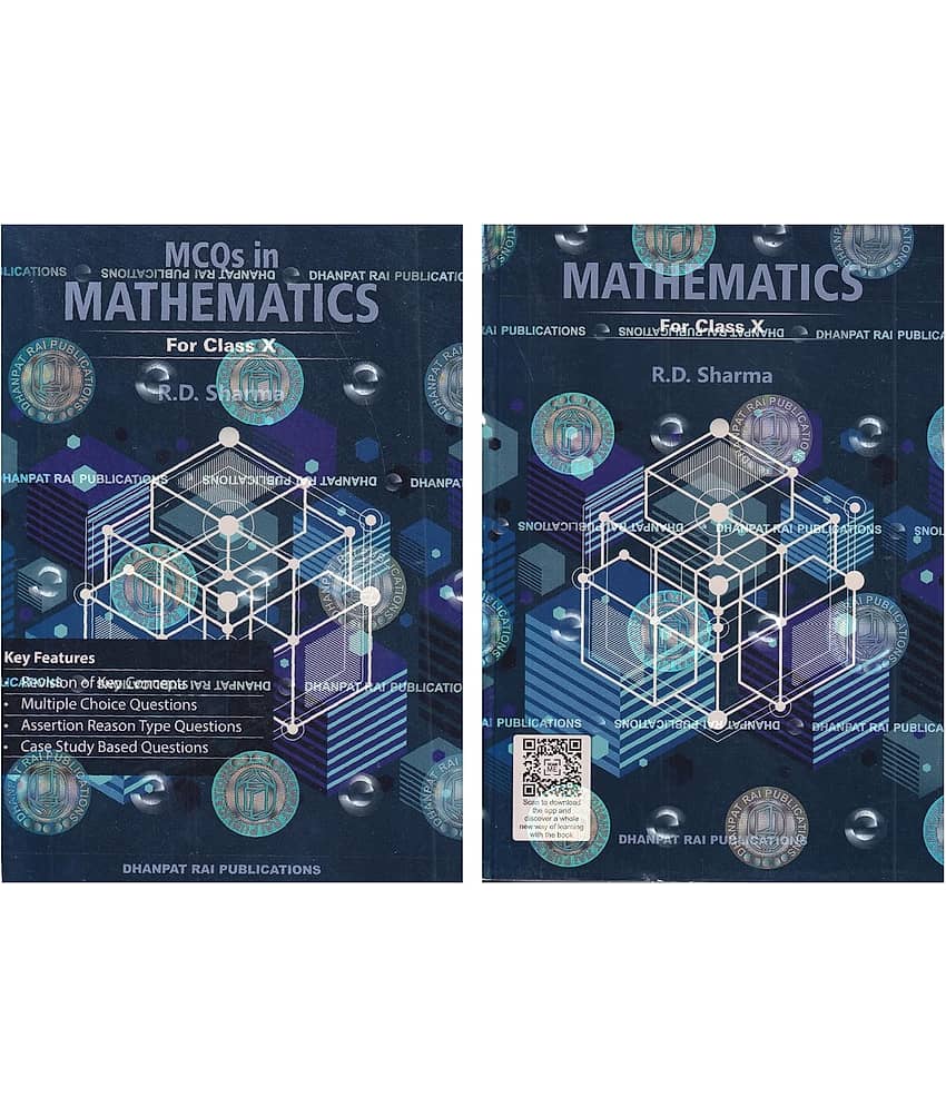 Mathematics For Class 10 with MCQs (Set of 2 Books) - CBSE - R.D. Sharma - Examination - 2025-26 - Stationery | Buy online on ZillyBuy