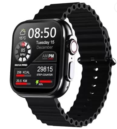 SAMMOHIT AMOLED BT Calling Smart Watch with Silicone Strap Upto 1-2 days Backup ( Black ) SAMMOHIT AMOLED BT Calling Smart Watch with Silicone Strap Upto 1-2 days Backup ( Black )