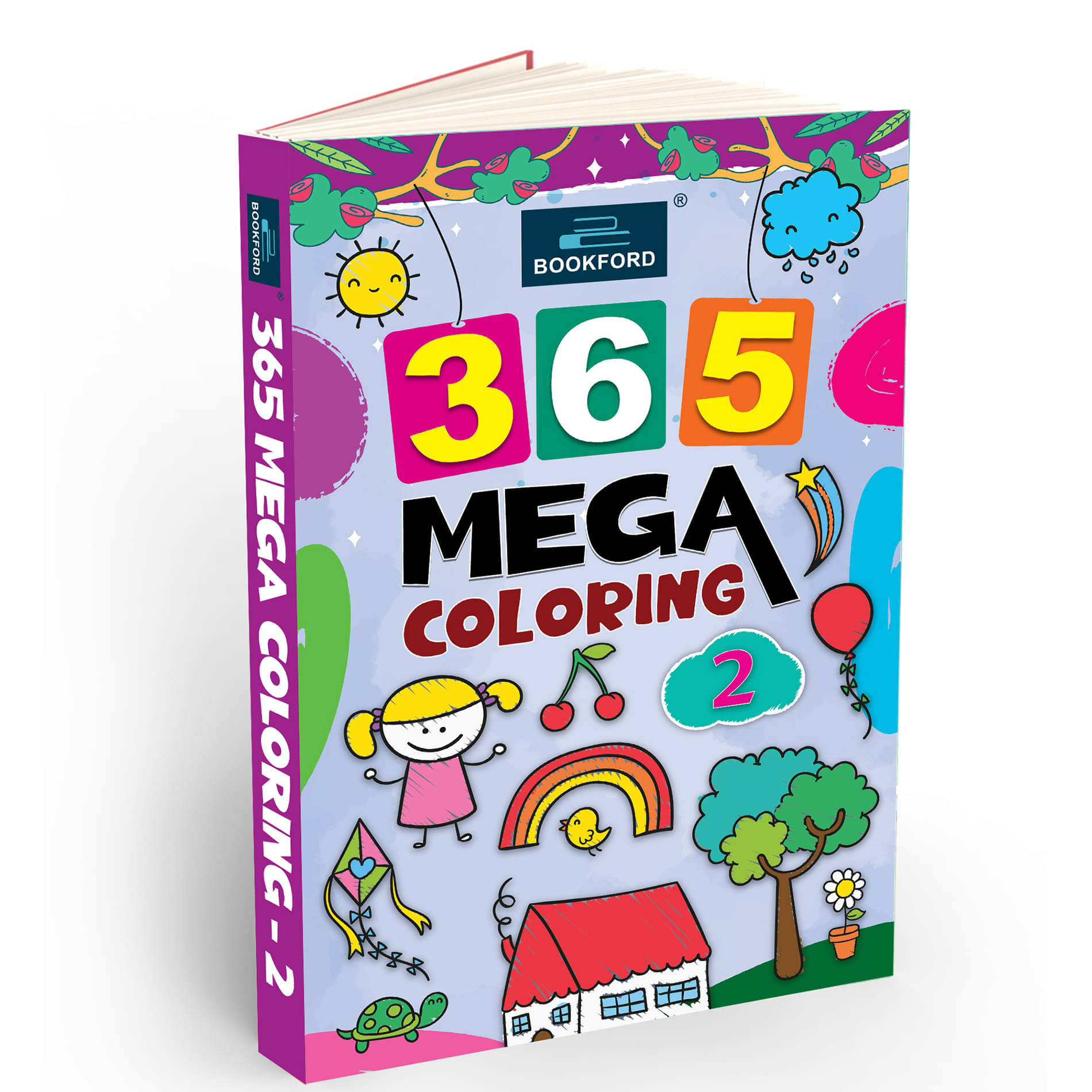     			365 Mega Coloring 2 For Fun, Educational, Colorful Imagery, Engaging Activities, And Hours Of Entertainment Drawing Books For Kids. Suitable For All Ages Groups