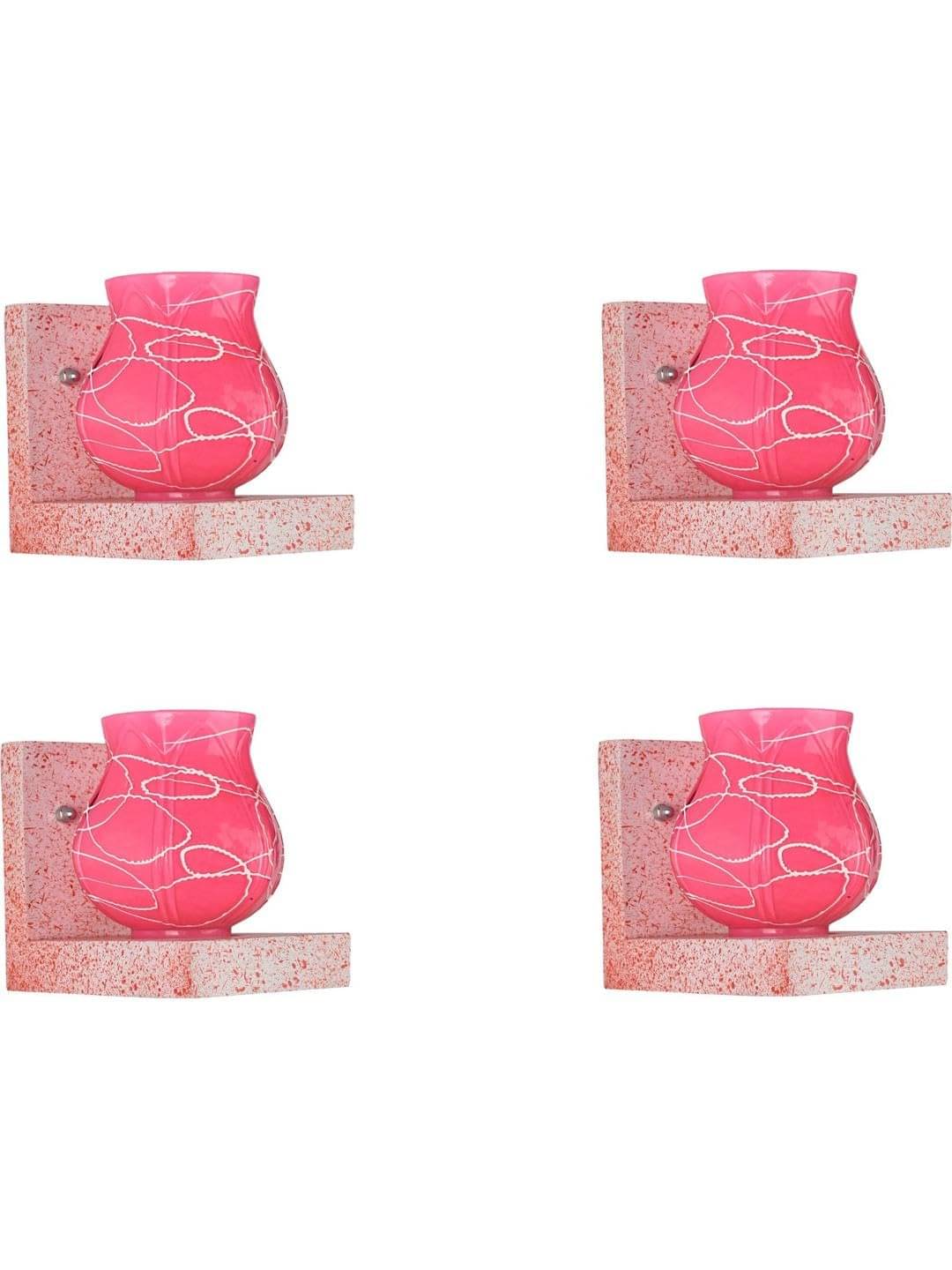     			AFAST Multicolor Wallchiere ( Pack of 4 )