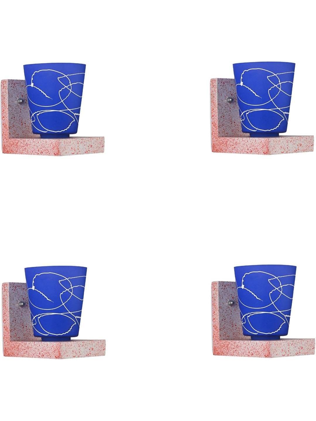 AFAST Multicolor Wallchiere ( Pack of 4 ) AFAST Multicolor Wallchiere ( Pack of 4 )