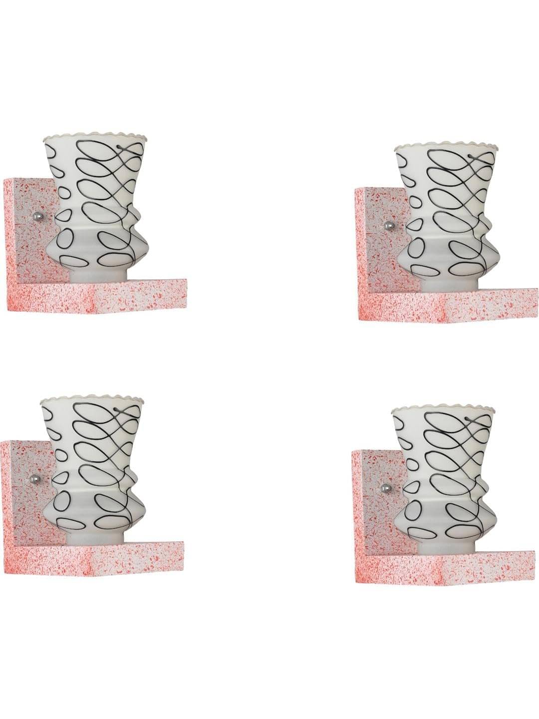     			AFAST Multicolor Wallchiere ( Pack of 4 )