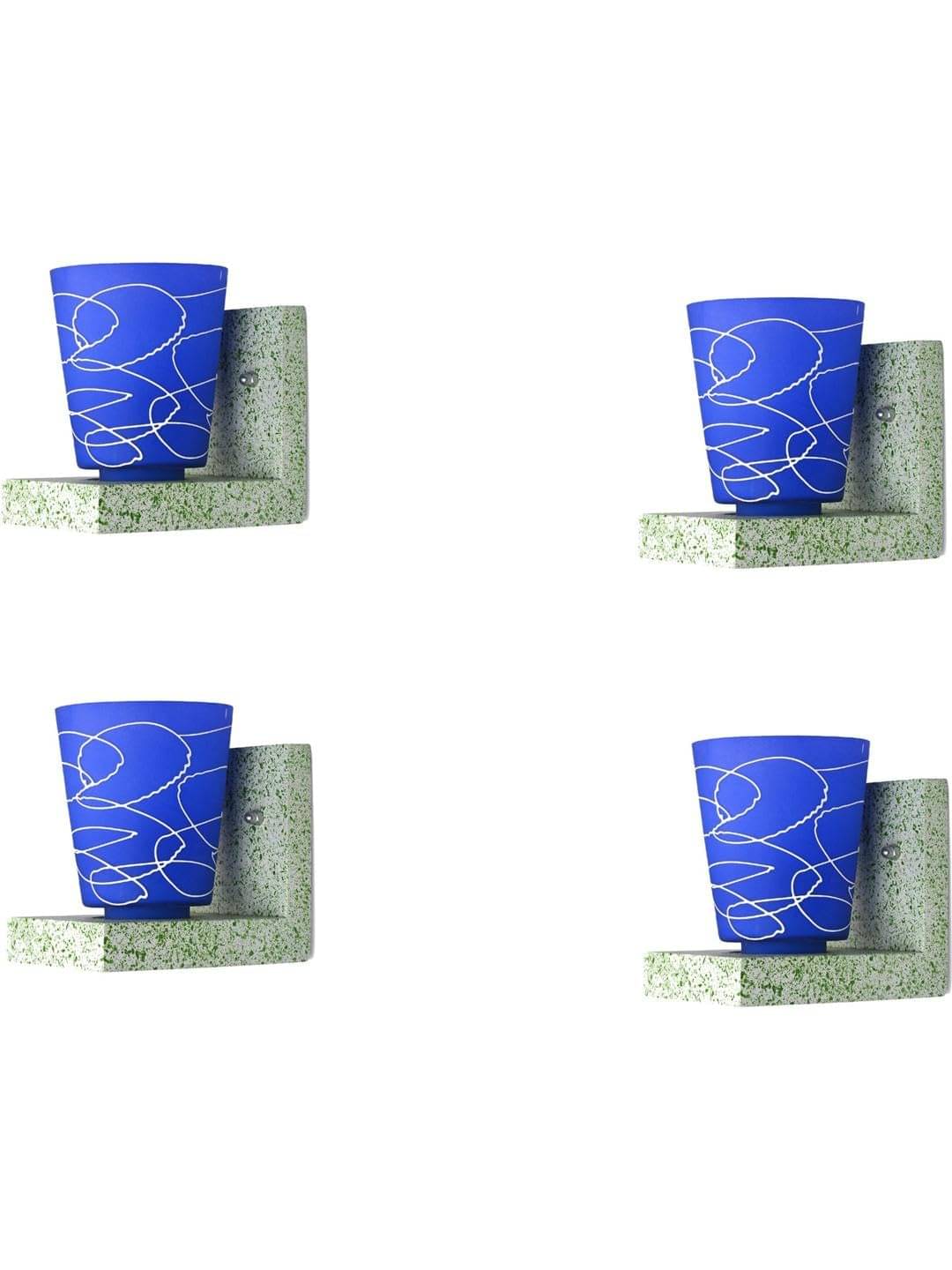 AFAST Multicolor Wallchiere ( Pack of 4 ) AFAST Multicolor Wallchiere ( Pack of 4 )