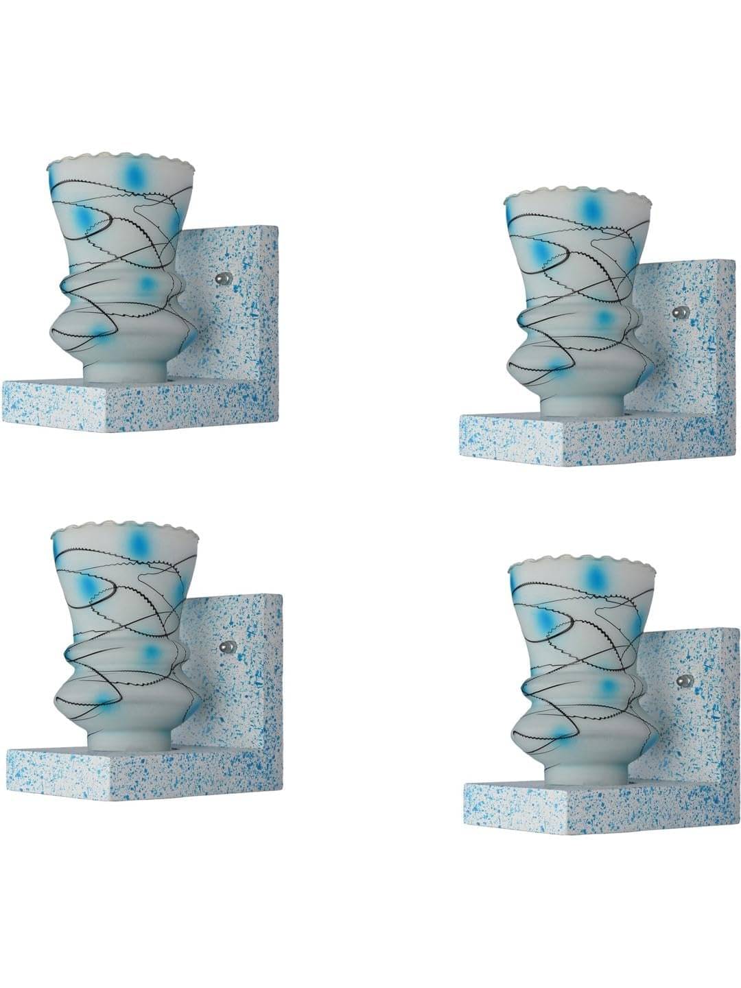     			AFAST Multicolor Wallchiere ( Pack of 4 )