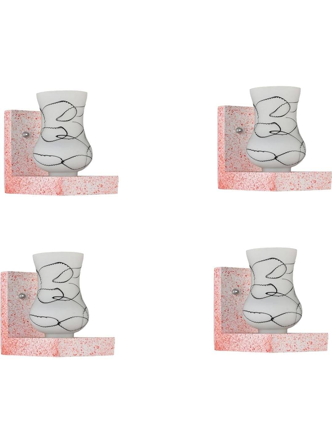     			AFAST Multicolor Wallchiere ( Pack of 4 )