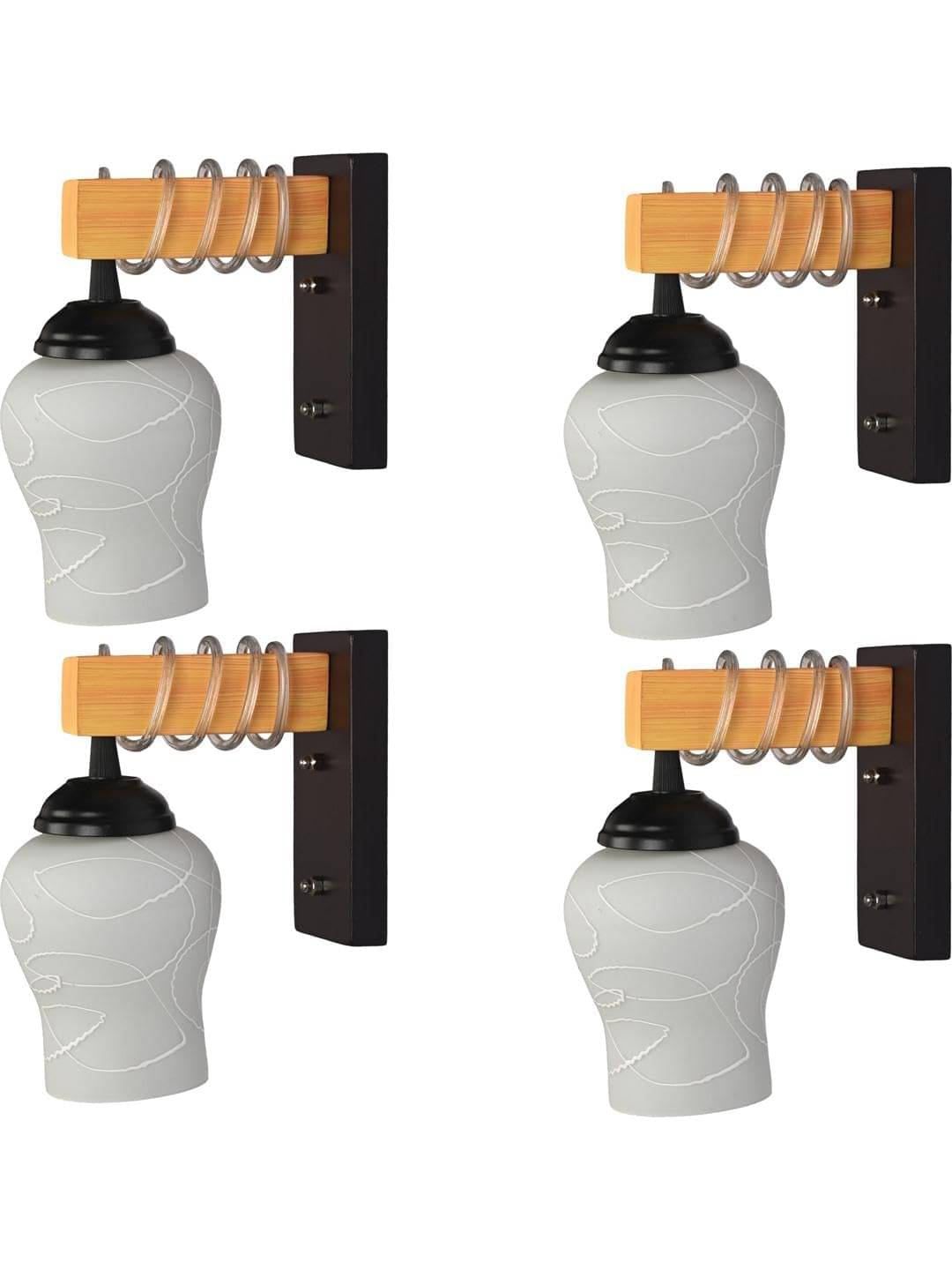 AFAST White Swing Arm Wall Light ( Pack of 4 ) AFAST White Swing Arm Wall Light ( Pack of 4 )