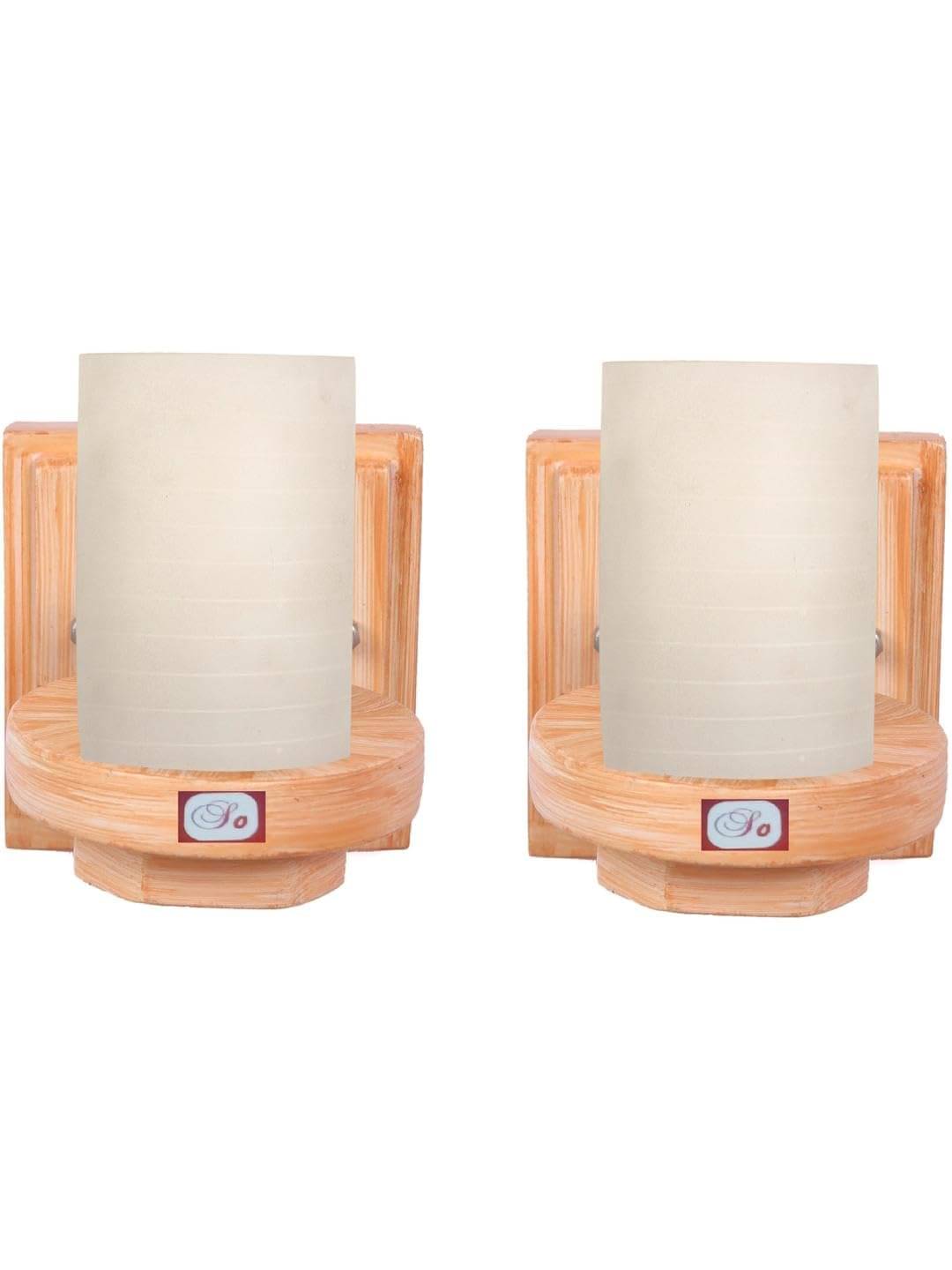     			AFAST White Wallchiere ( Pack of 2 )