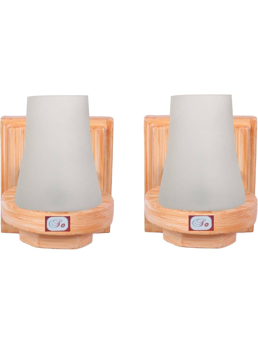     			AFAST White Wallchiere ( Pack of 2 )