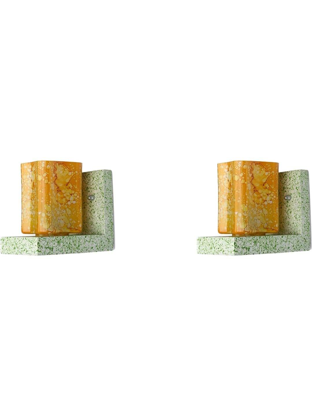     			AFAST Yellow Wallchiere ( Pack of 2 )