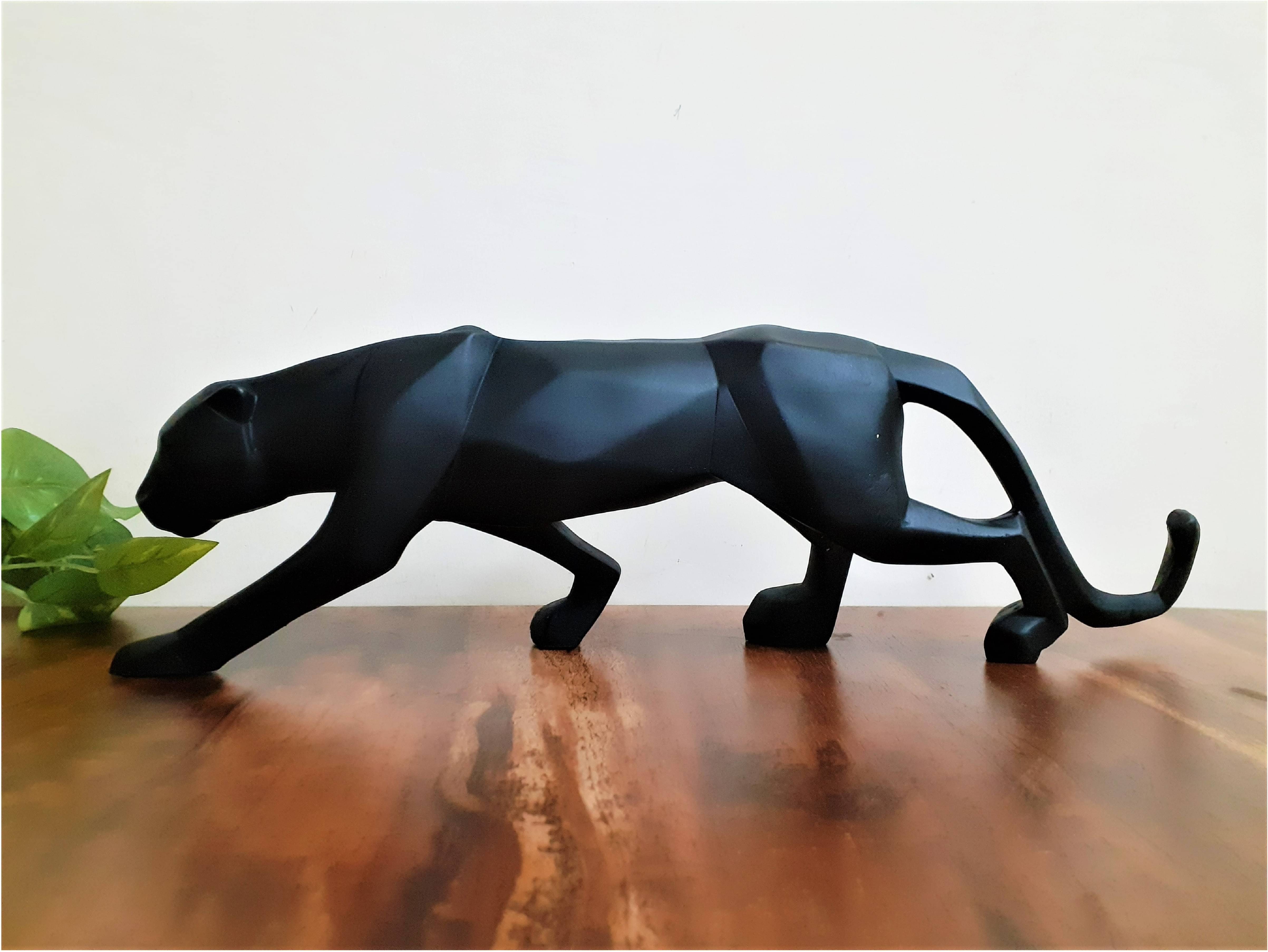     			AFTERSTITCH jaguar idol cheeta statue for home and office decor panther Showpiece  25cm